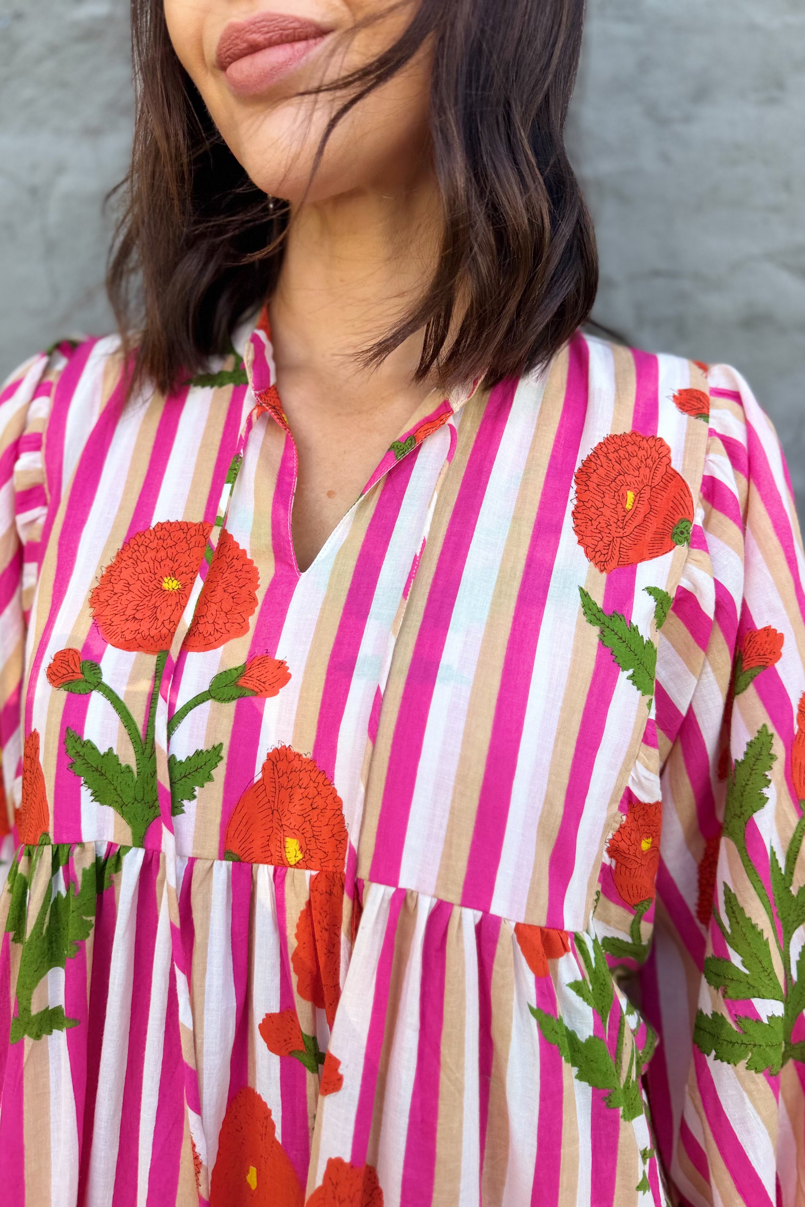 Dahlia Dress In Fuchsia
