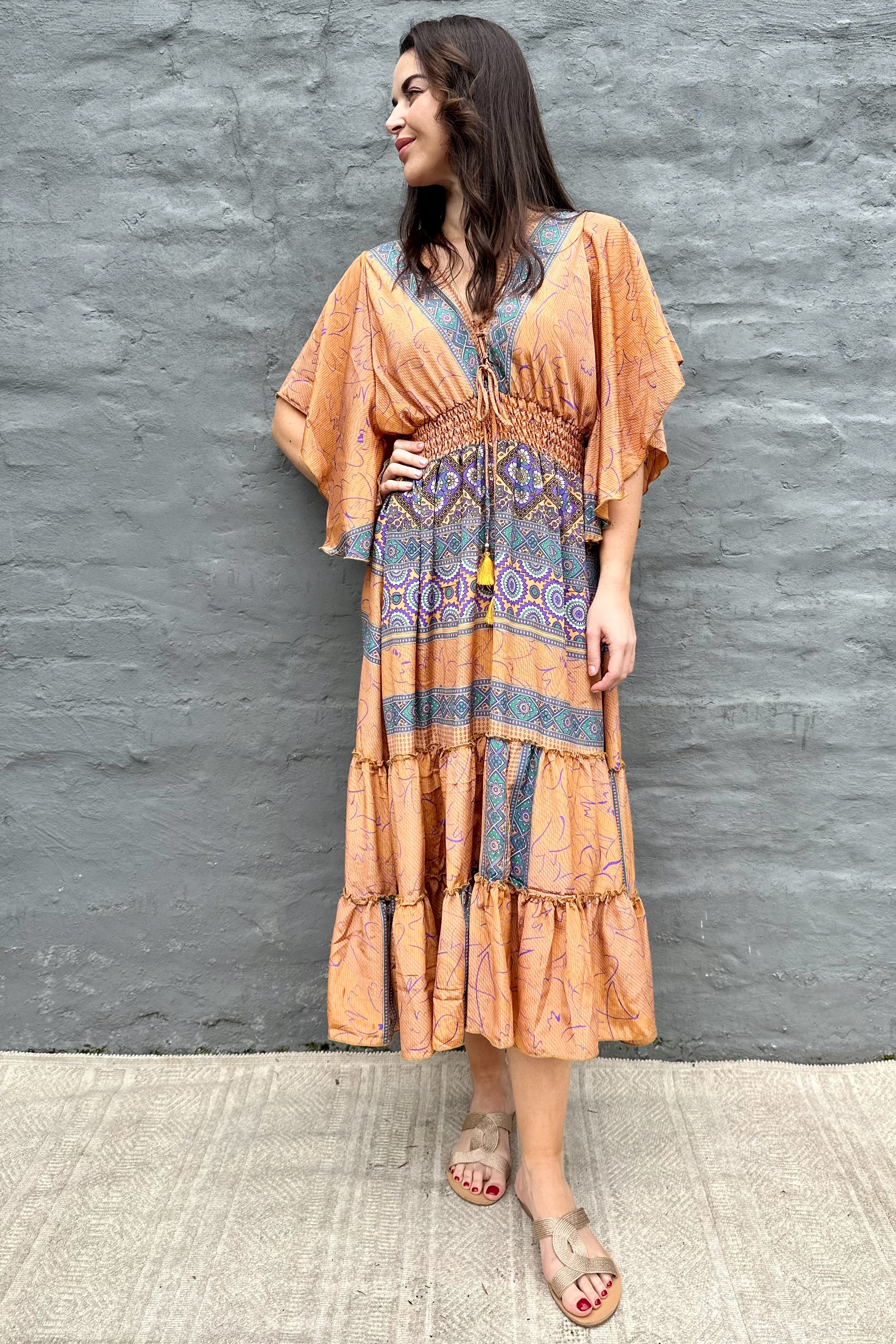 Aurora Dress In Marmalade