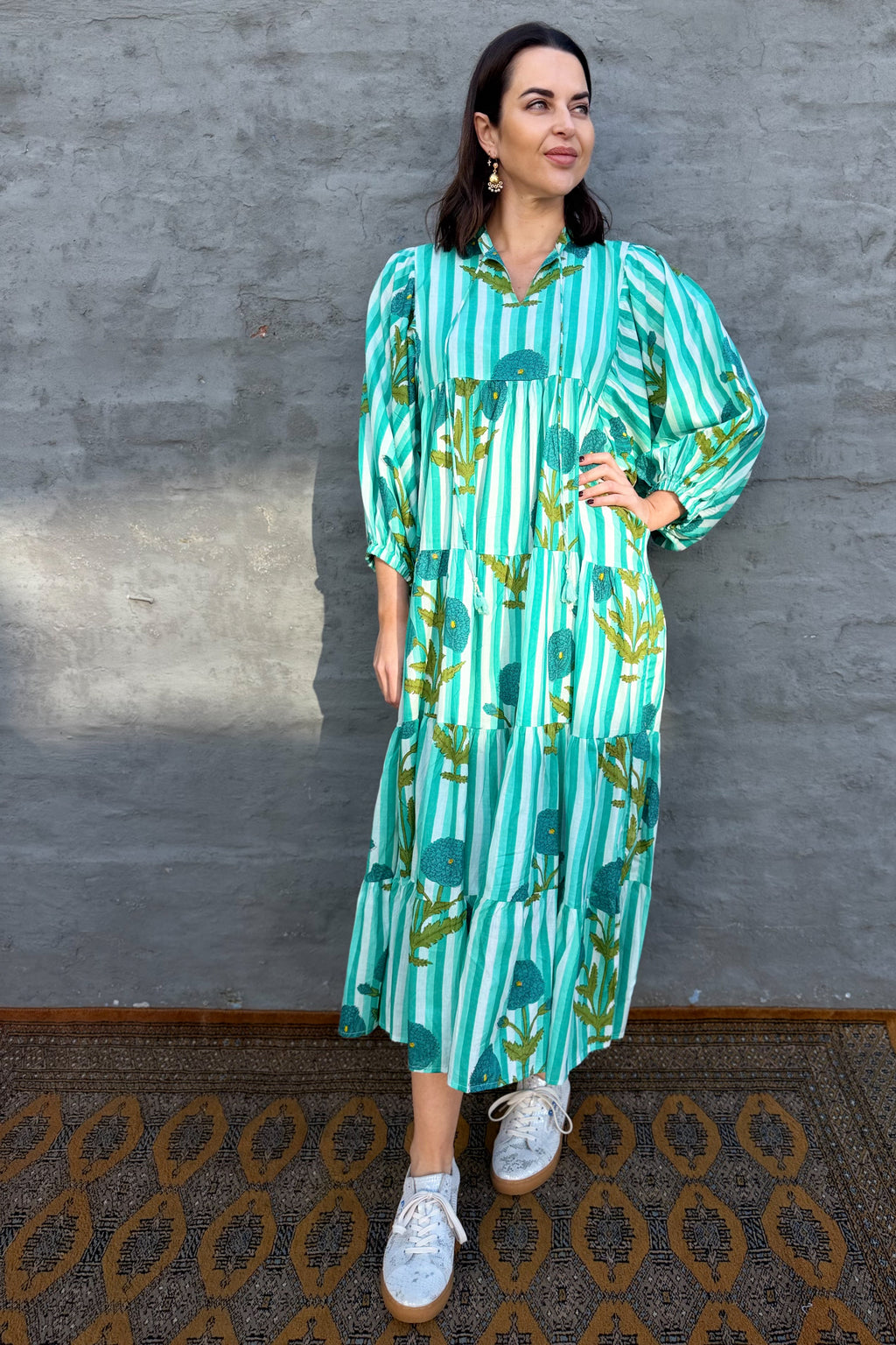 Dahlia Dress In Turquoise