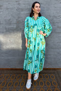Dahlia Dress In Turquoise