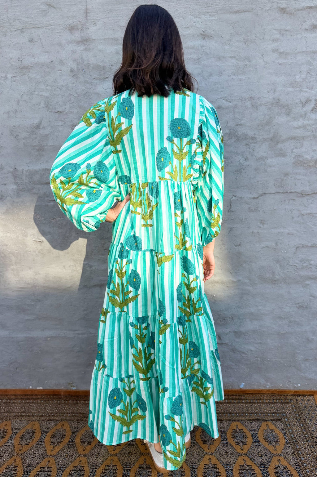 Dahlia Dress In Turquoise