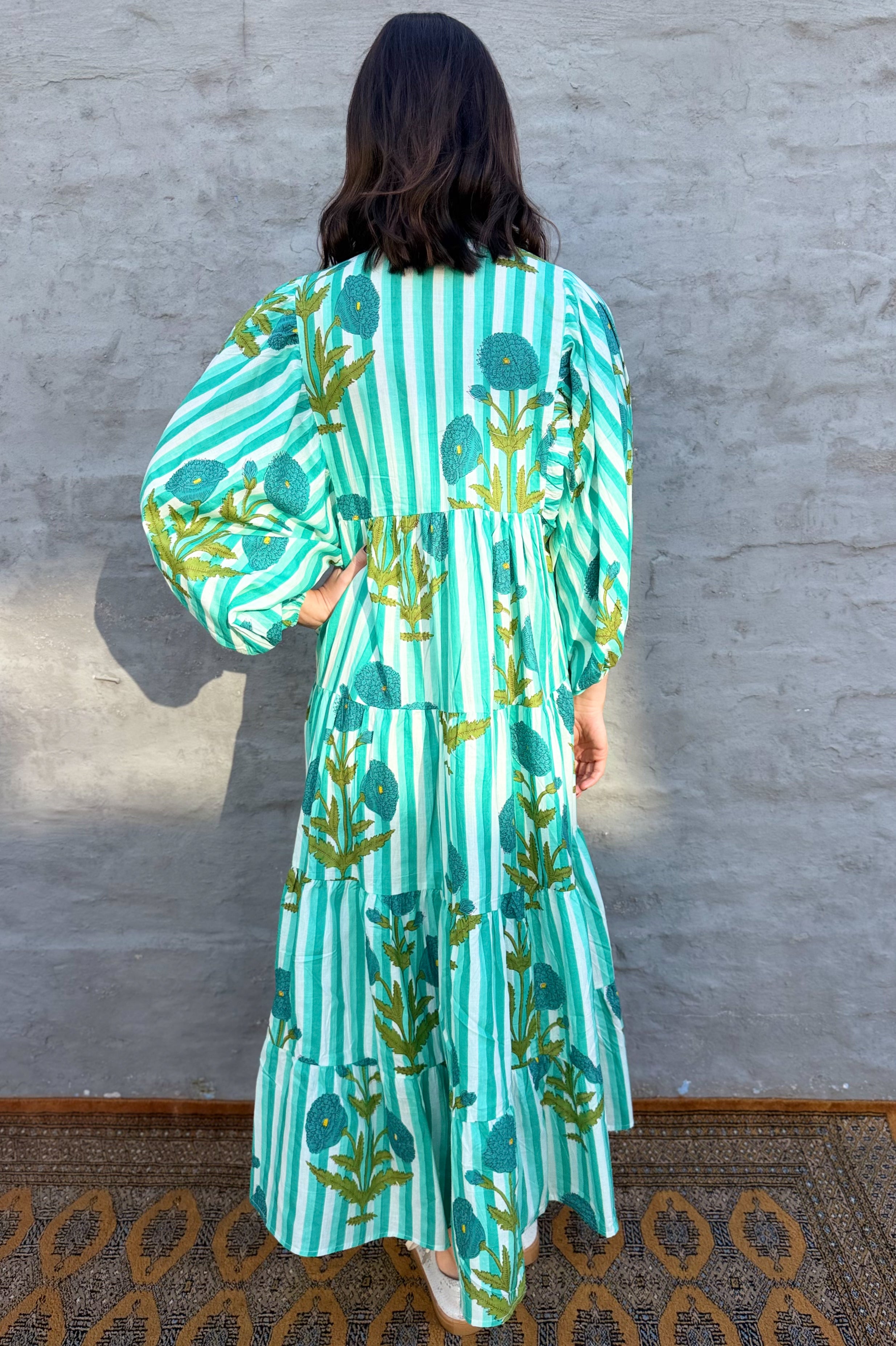 Dahlia Dress In Turquoise