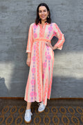 Shaya Shirt Dress In Tribal Rose