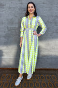 Shaya Shirt Dress In Vivid Verbena