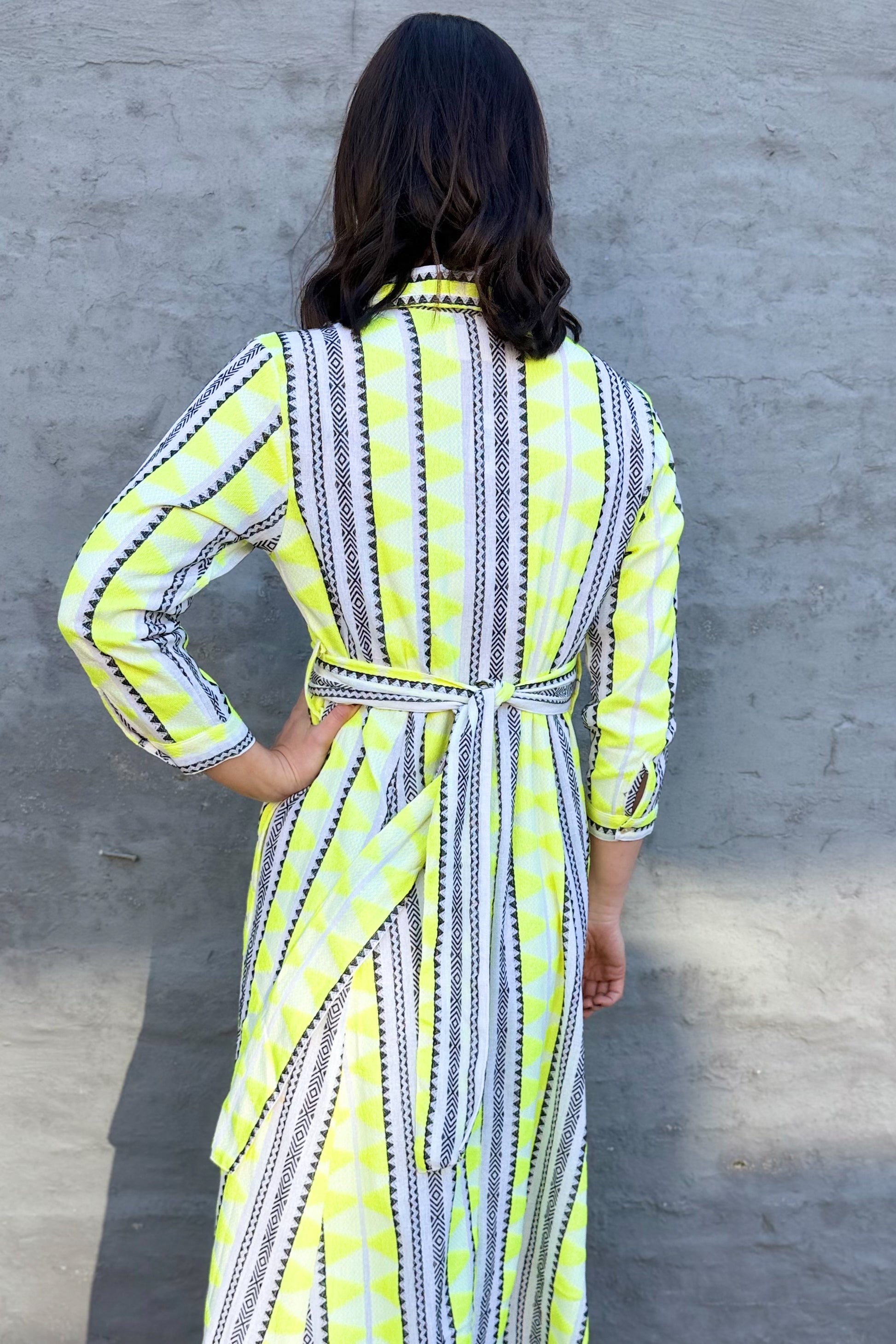 Shaya Shirt Dress In Vivid Verbena