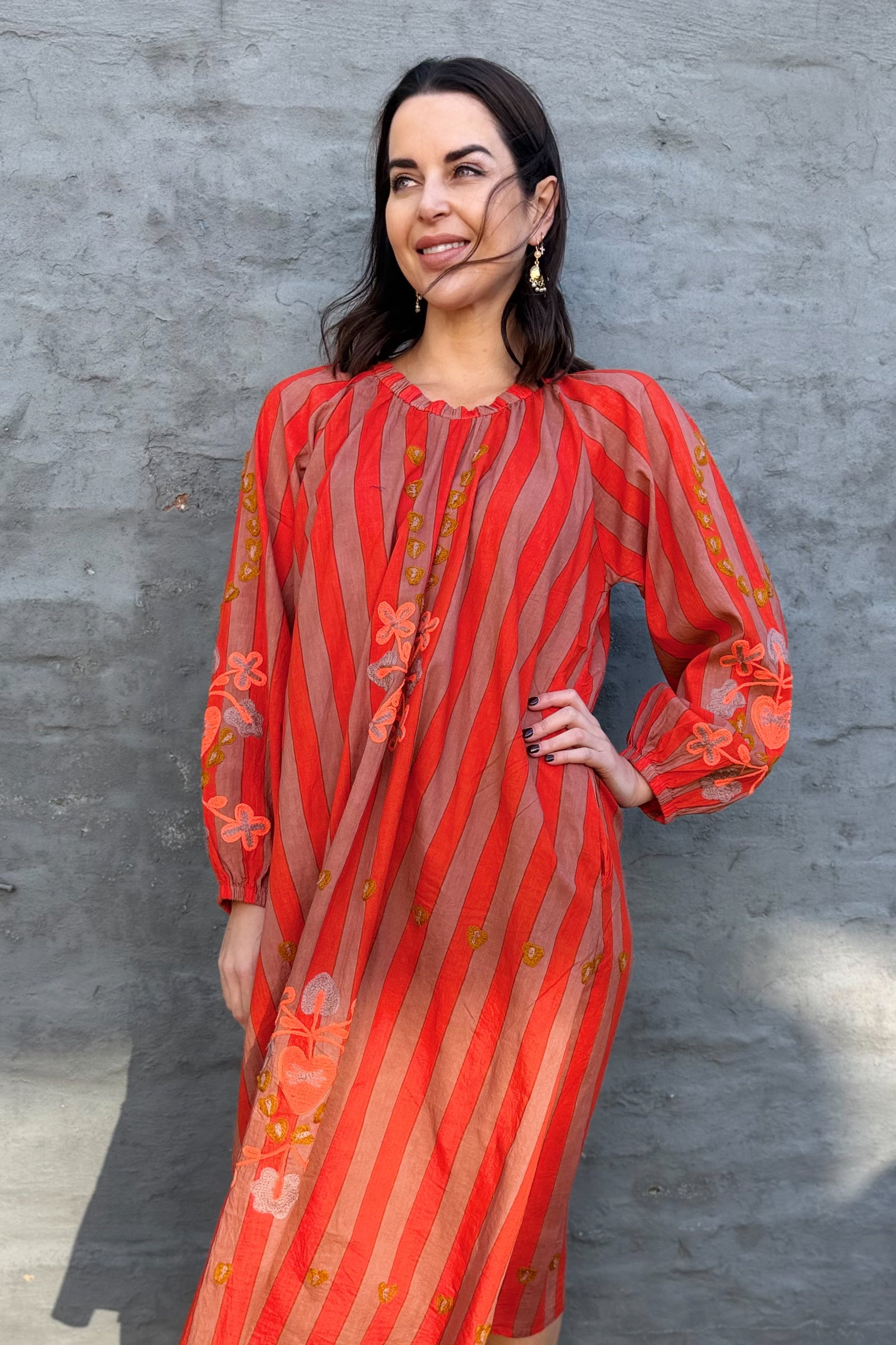 Valentina Dress In Flame
