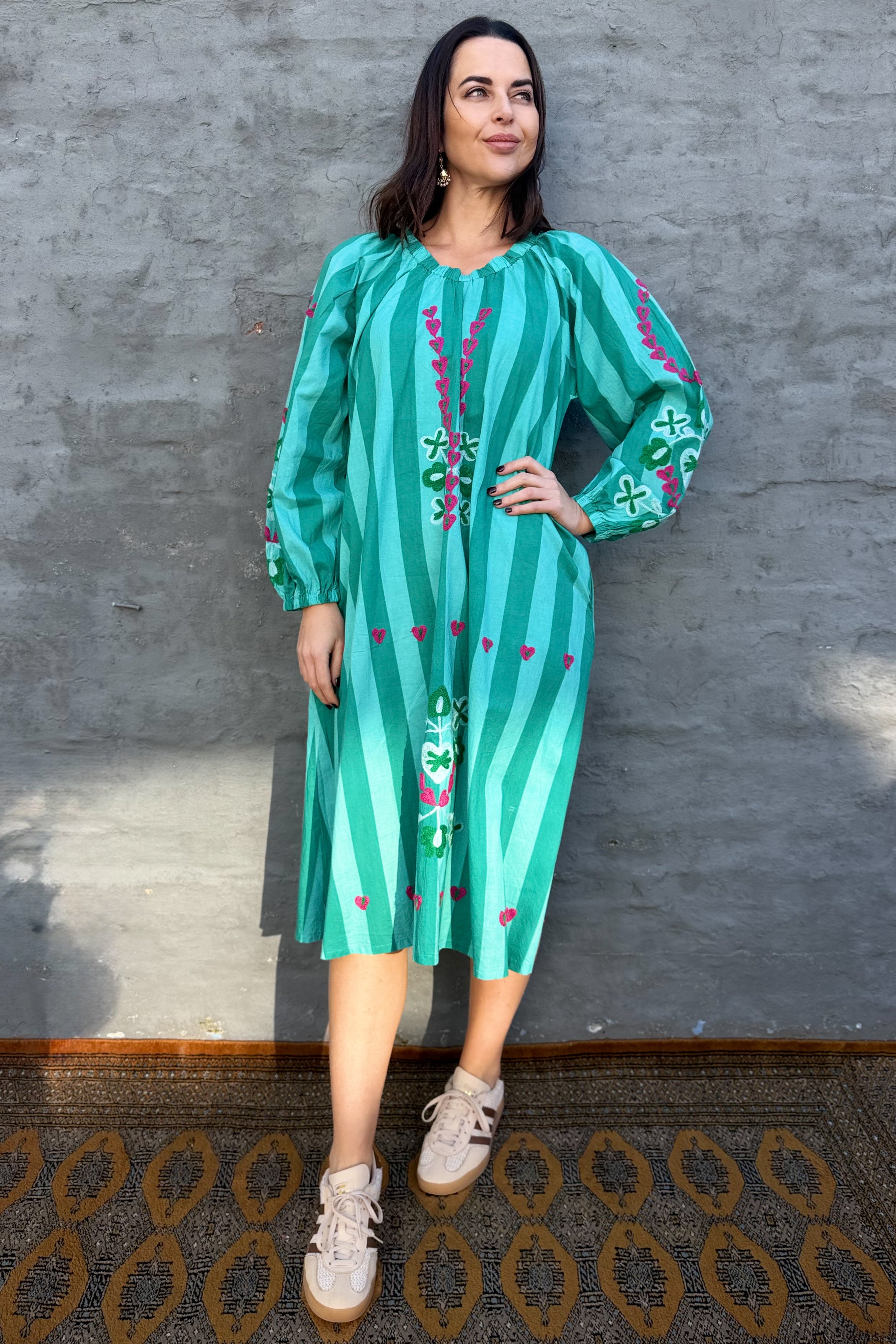 Valentina Dress In Turquoise