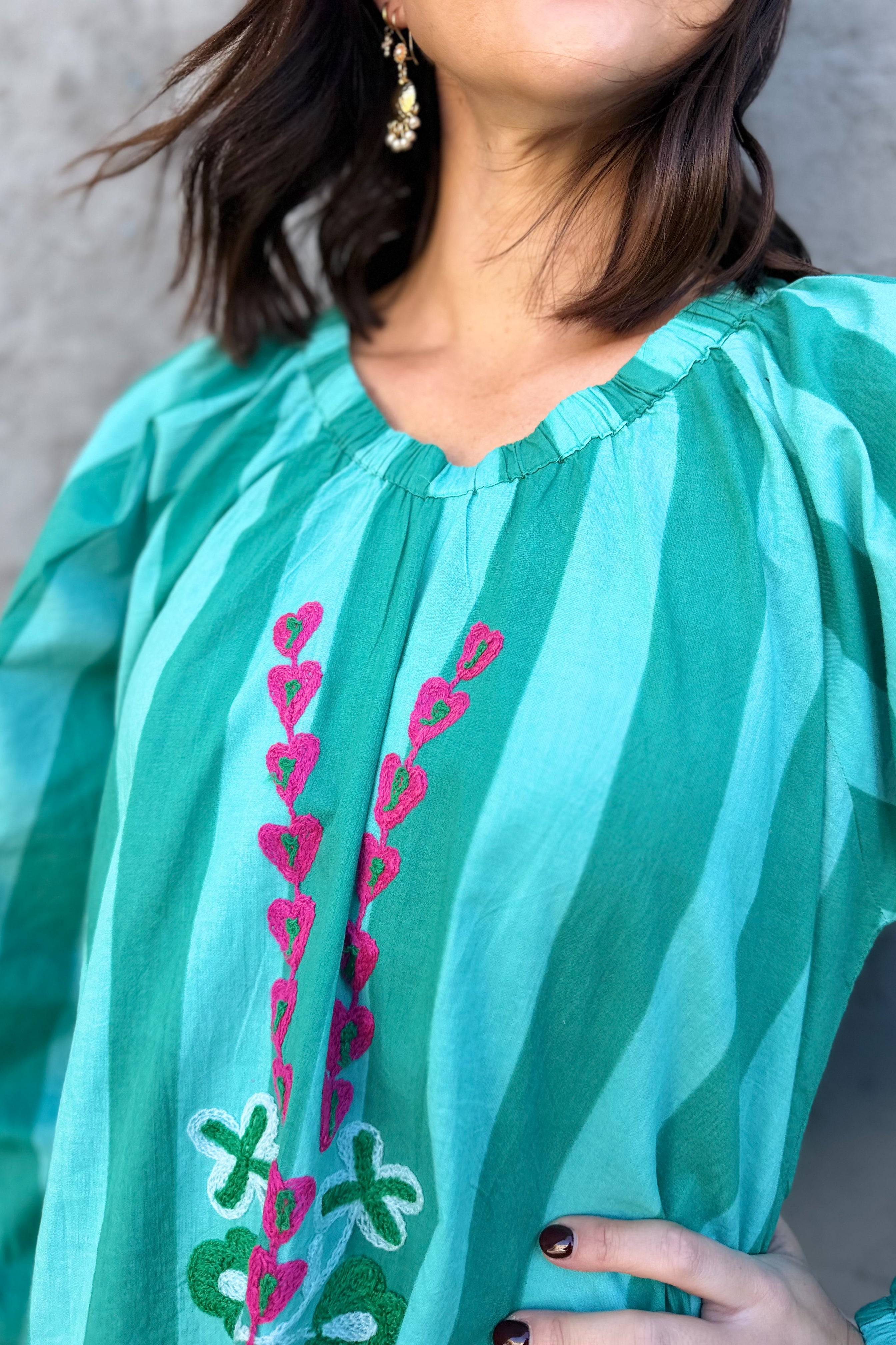 Valentina Dress In Turquoise
