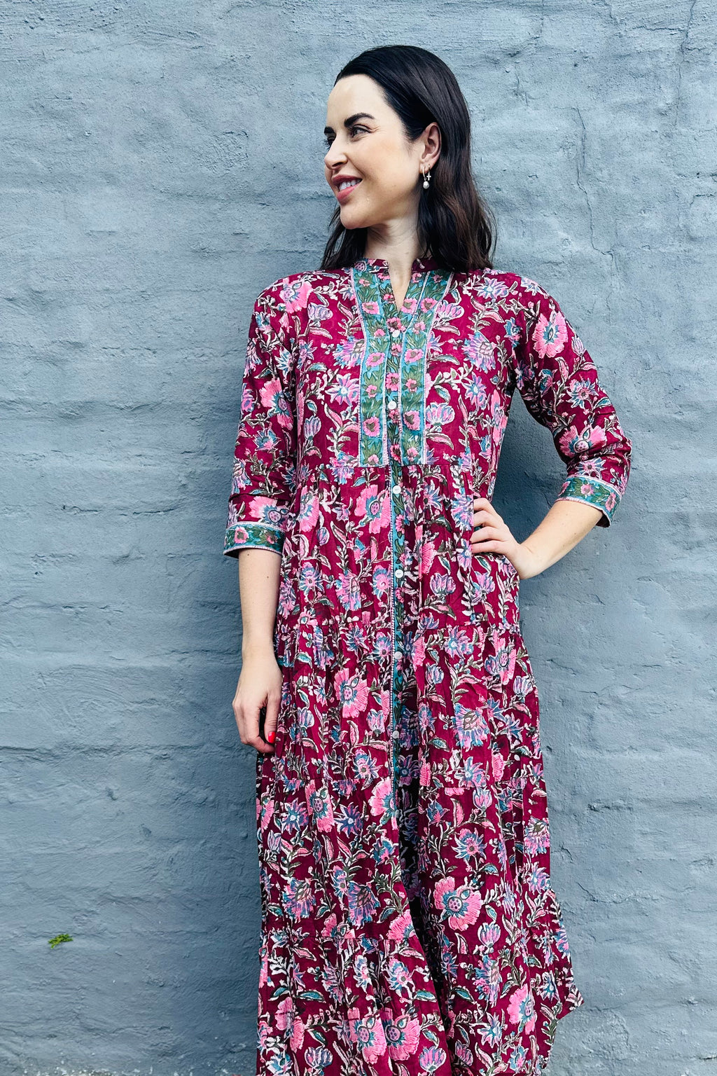 Emily Dress In Merlot