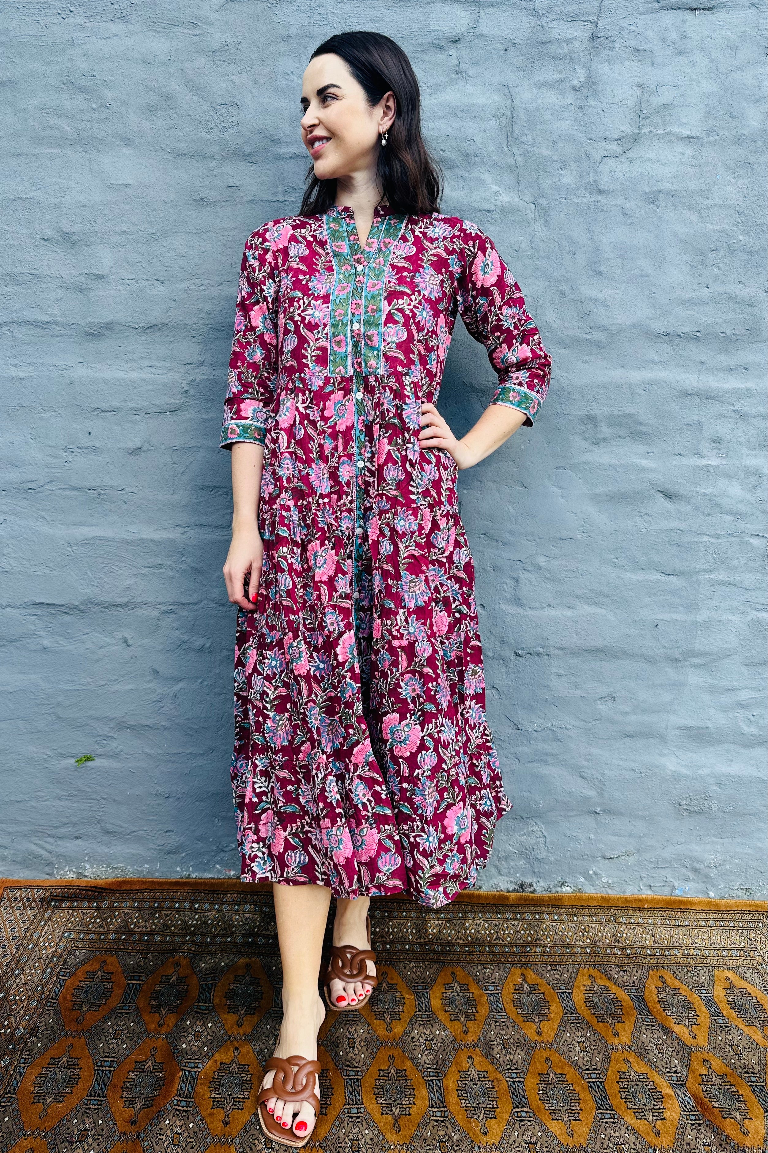 Emily Dress In Merlot