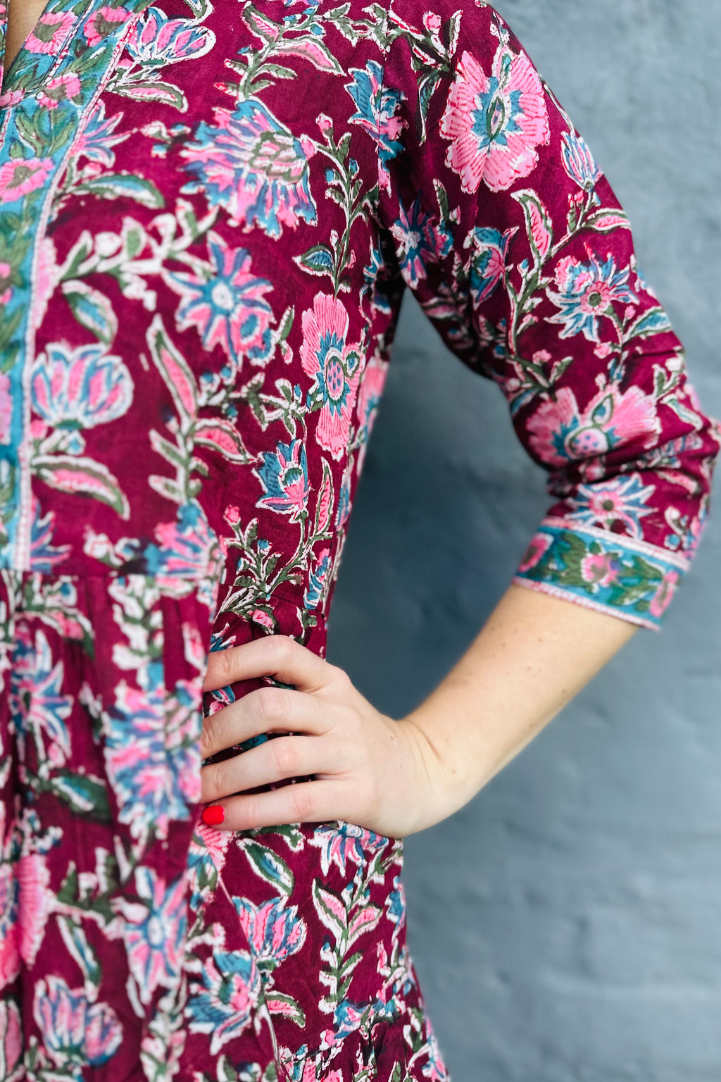 Emily Dress In Merlot