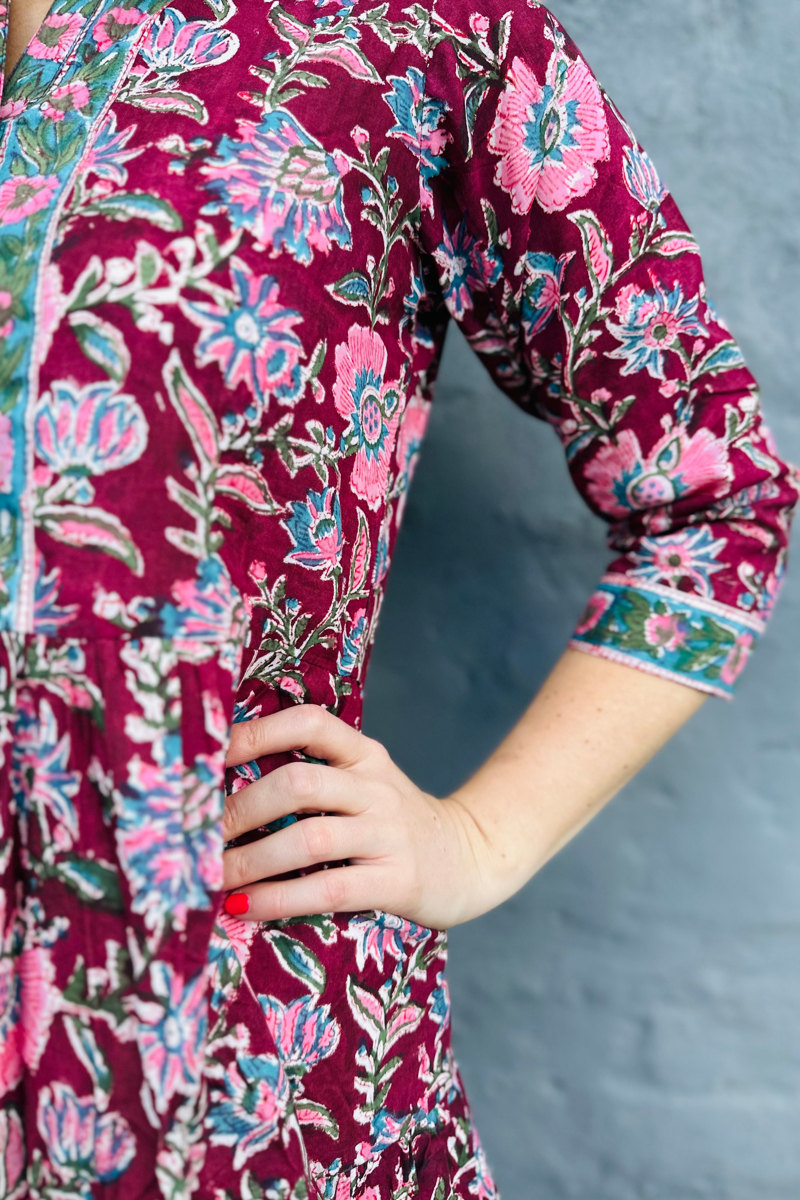 Emily Dress In Merlot