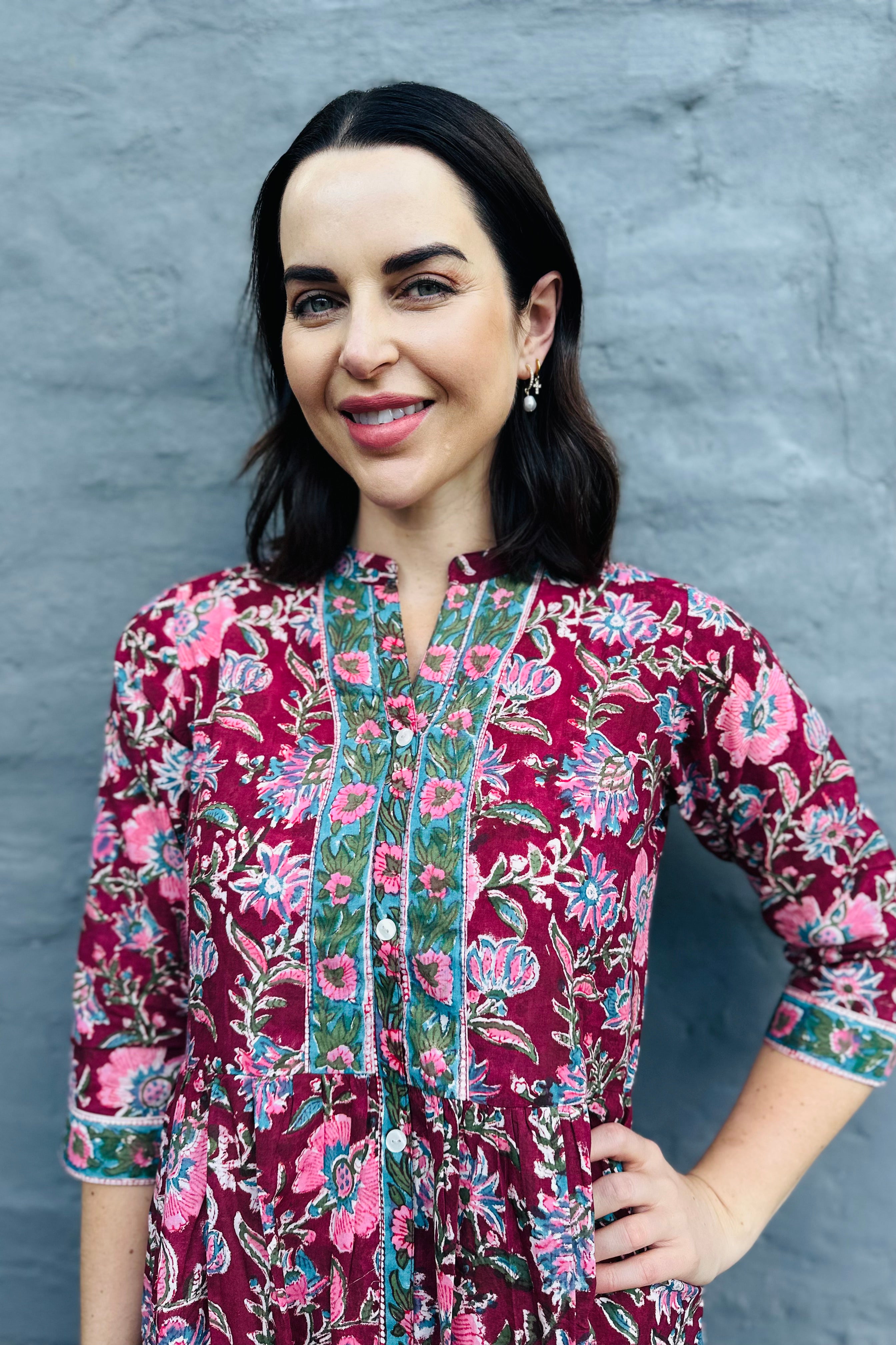 Emily Dress In Merlot