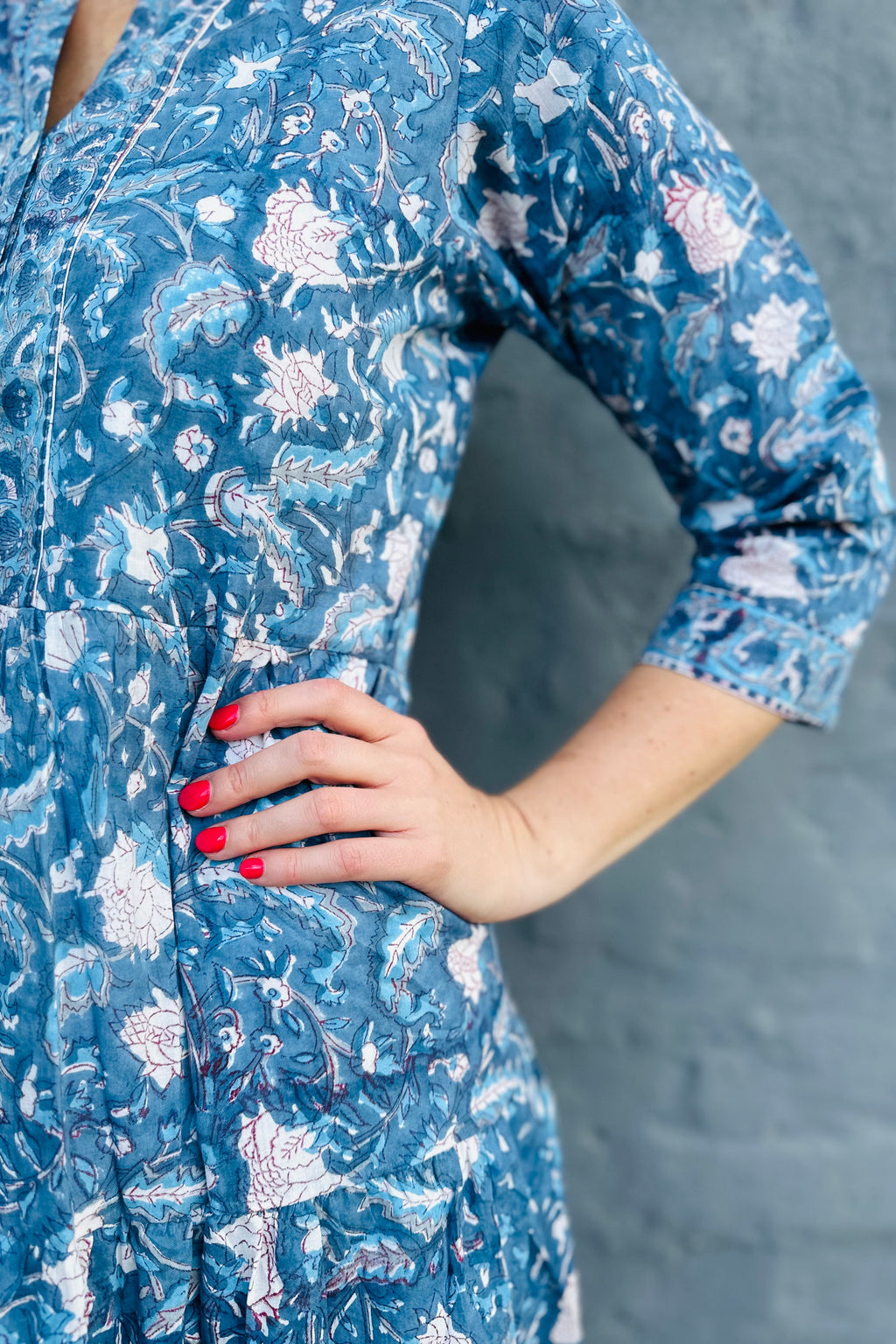 Emily Dress In Dove Blue