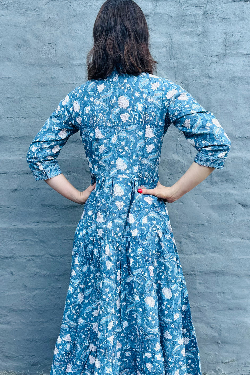 Emily Dress In Dove Blue