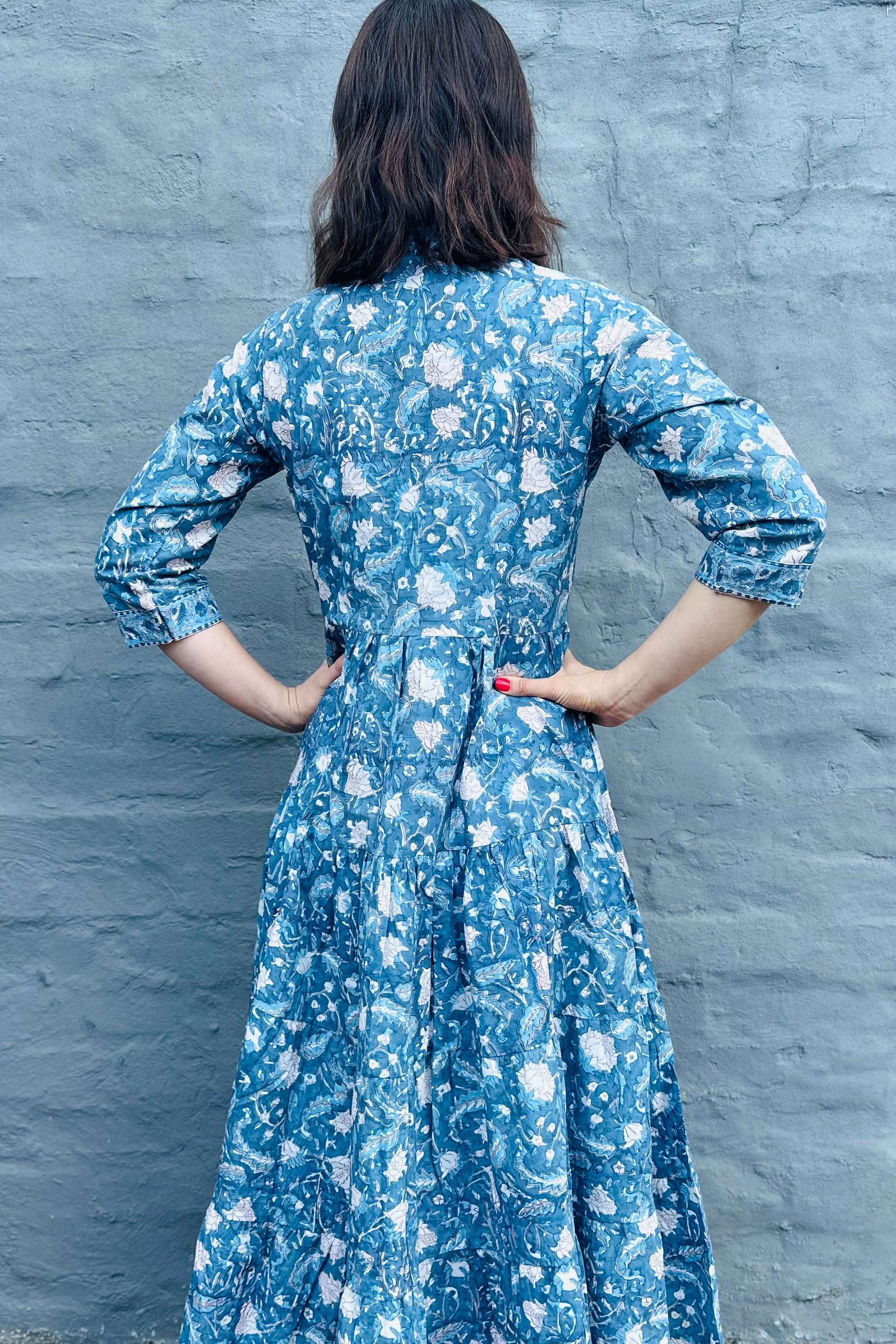 Emily Dress In Dove Blue