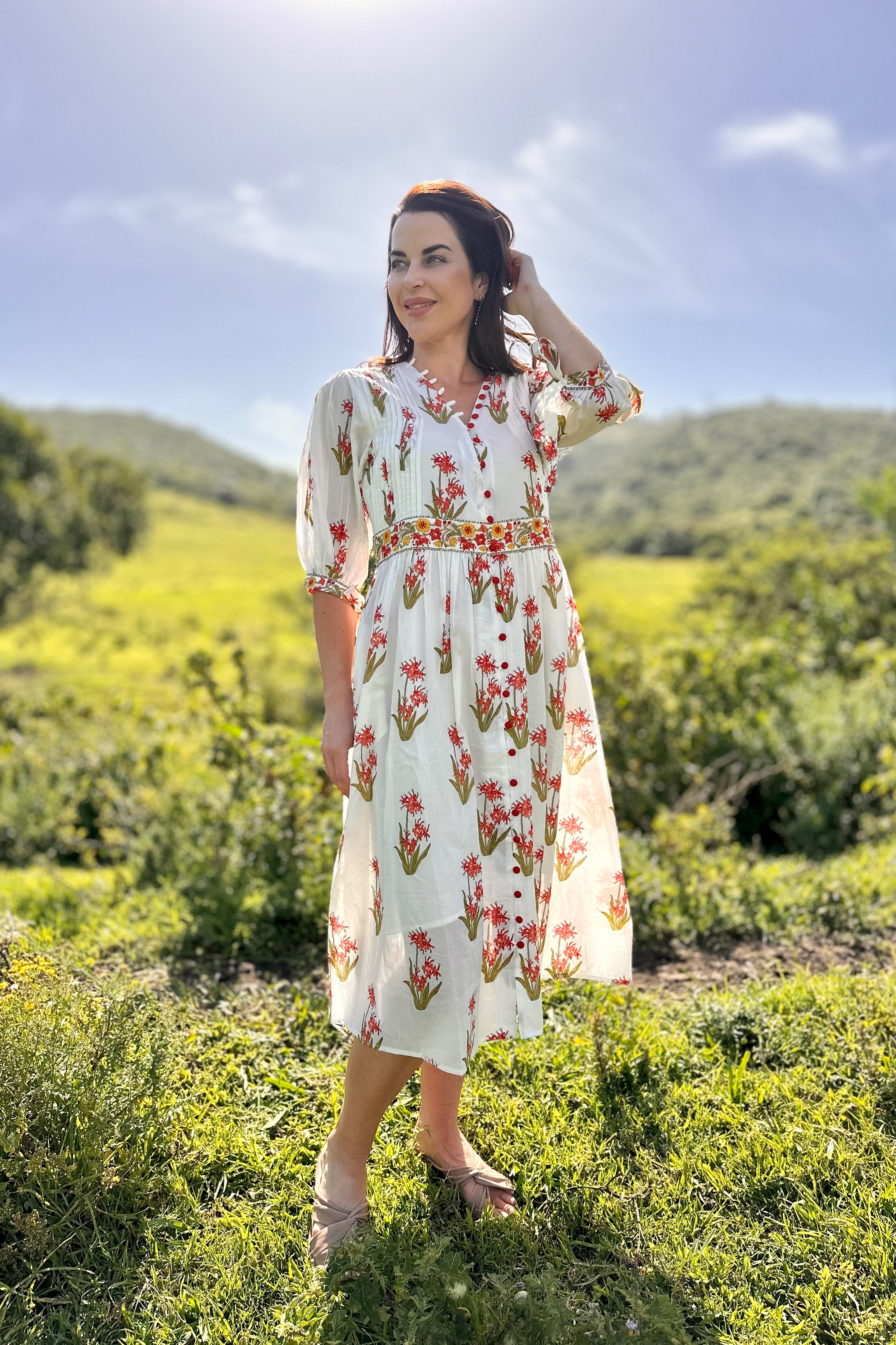 Harisha Pintuck Dress