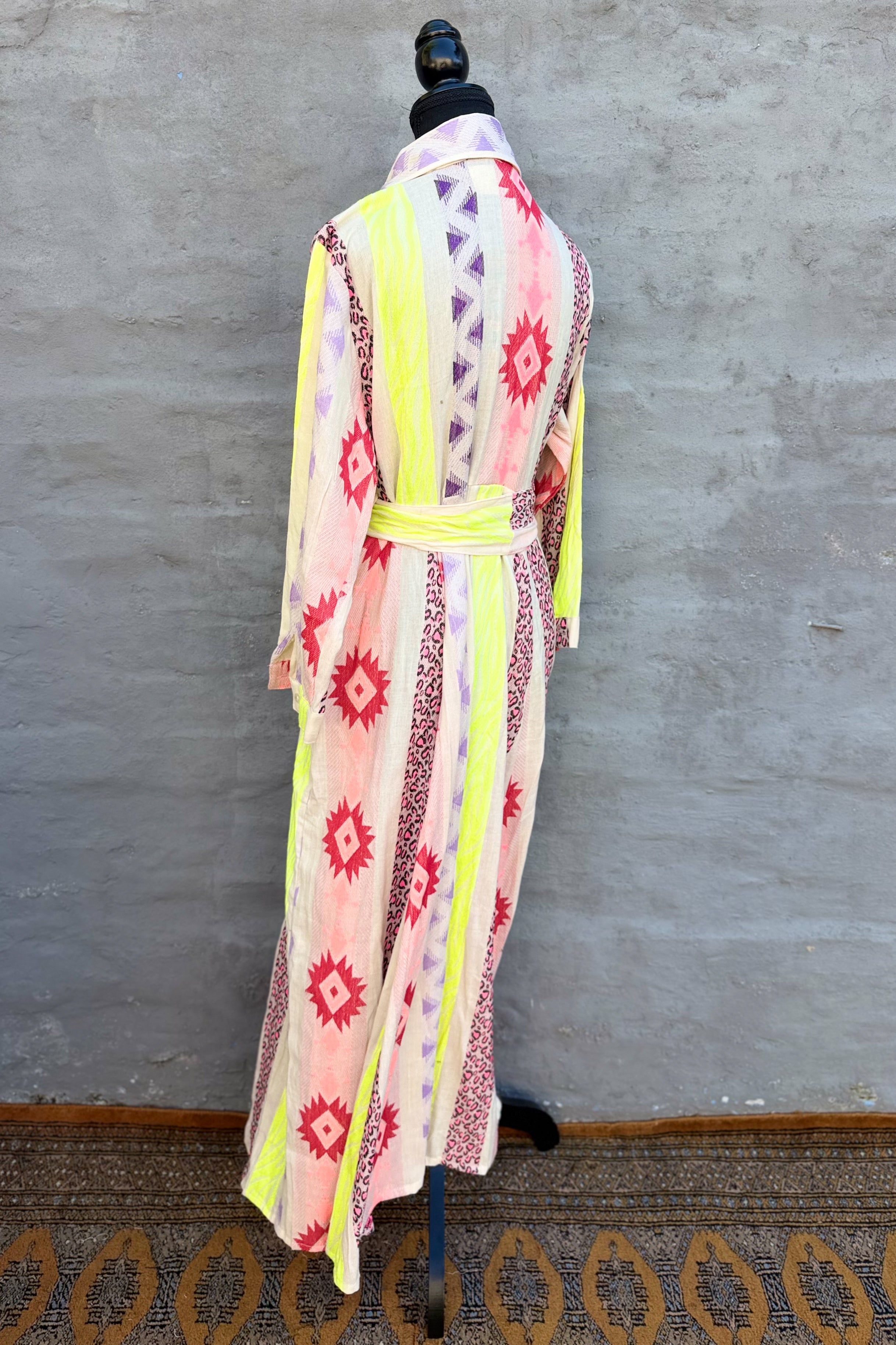 Shaya Shirt Dress In Ruby Aztec