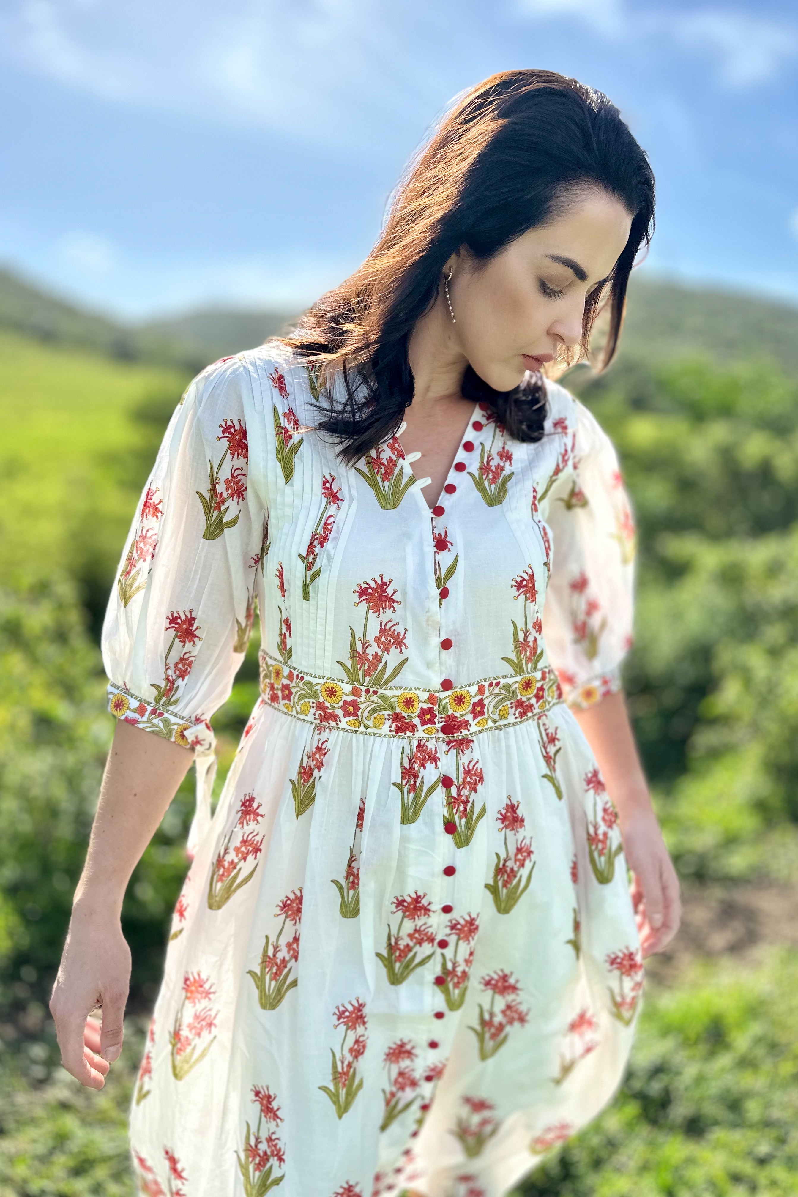 Harisha Pintuck Dress