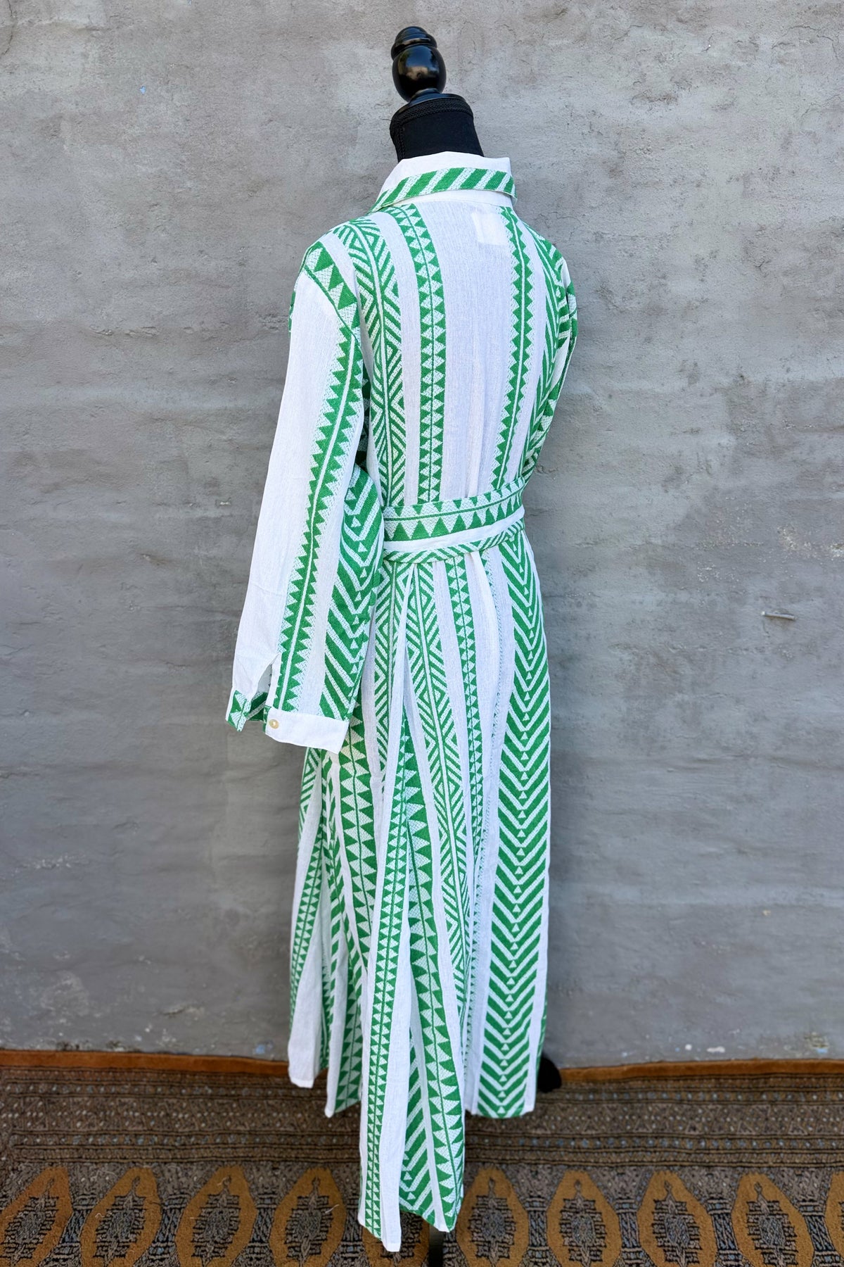 Shaya Shirt Dress In Aztec Emerald