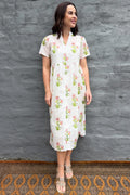 Sadie Shirt Dress In Pink Posy
