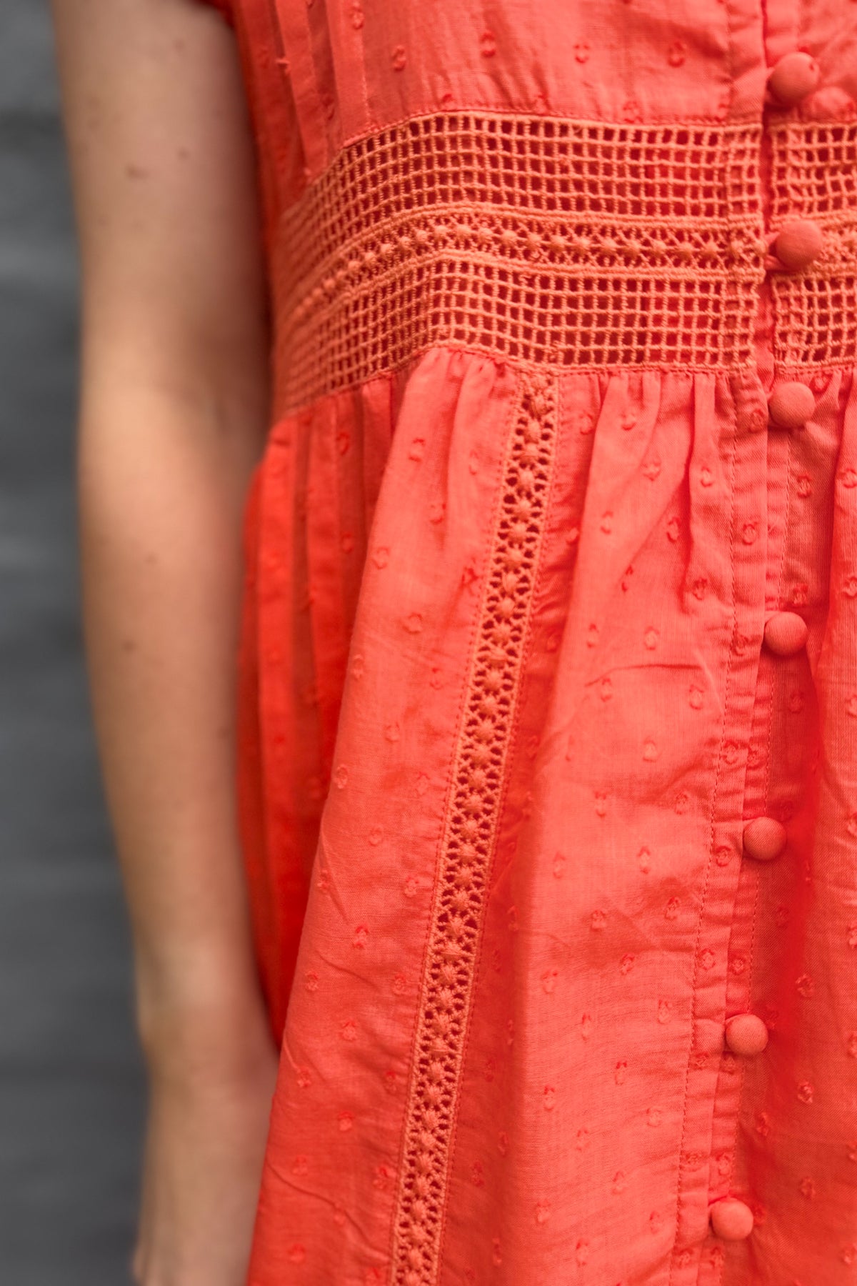 Binita Dress In Tangerine