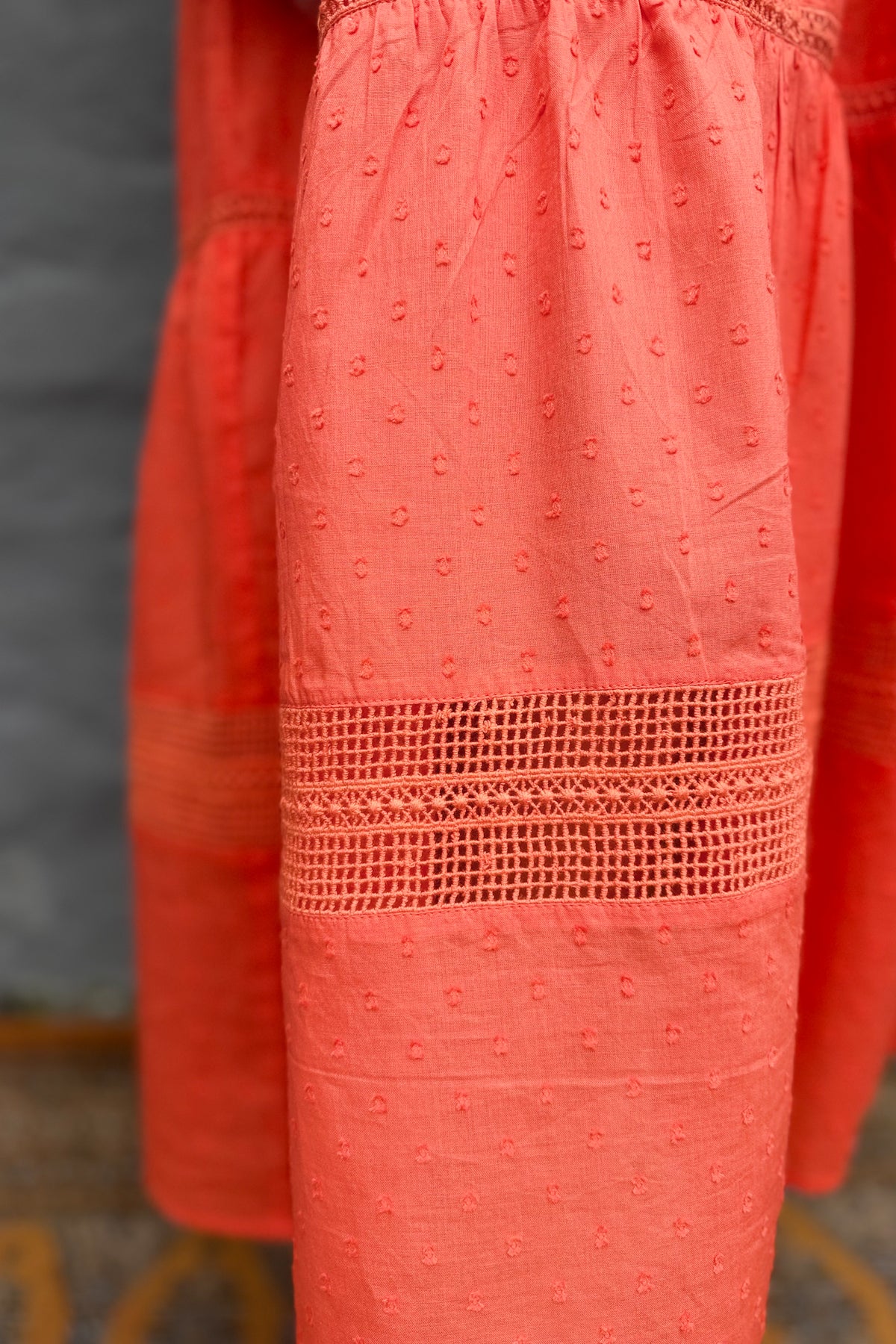 Binita Dress In Tangerine