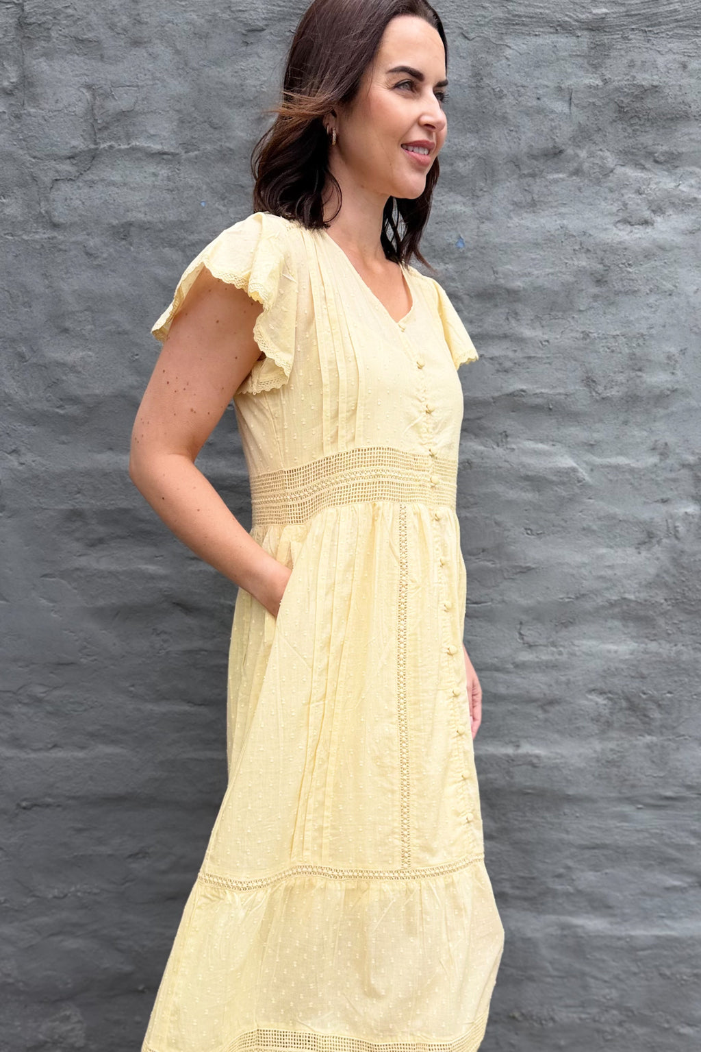Binita Dress In Butter