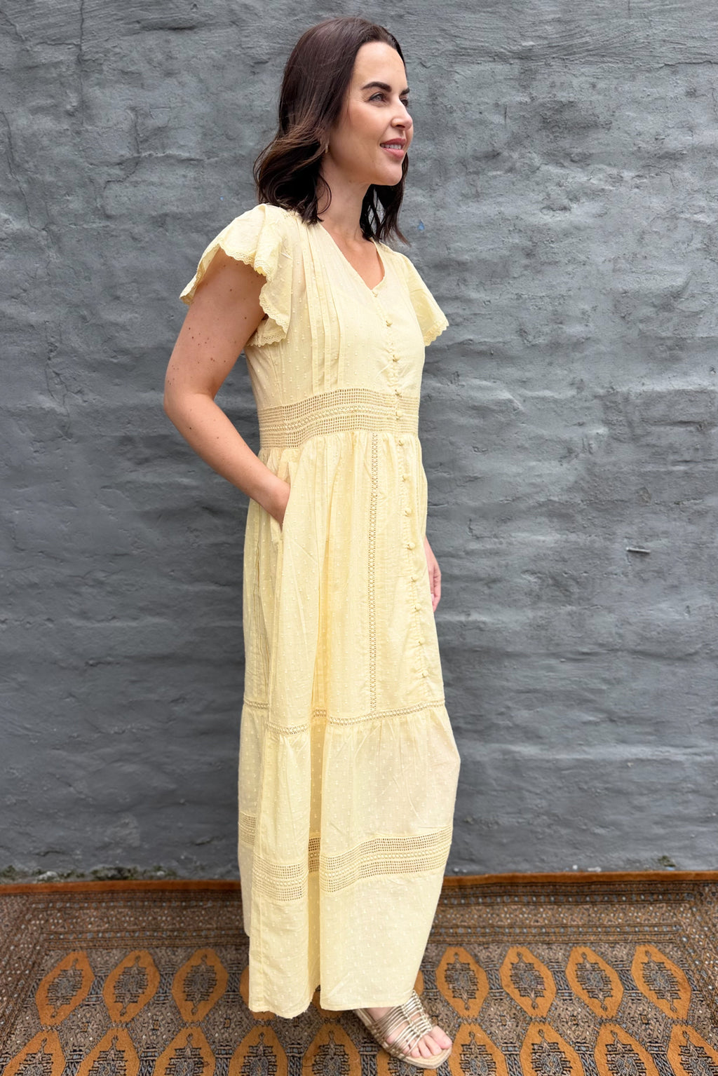 Binita Dress In Butter