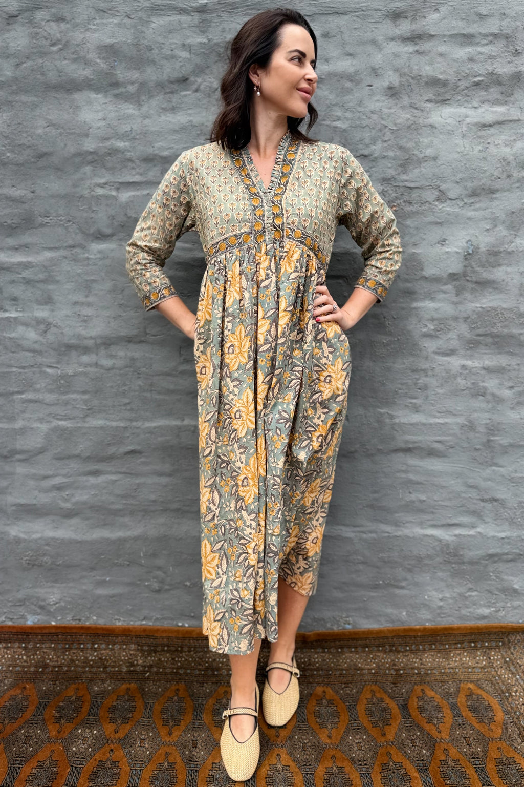 Adeline Dress In Sage