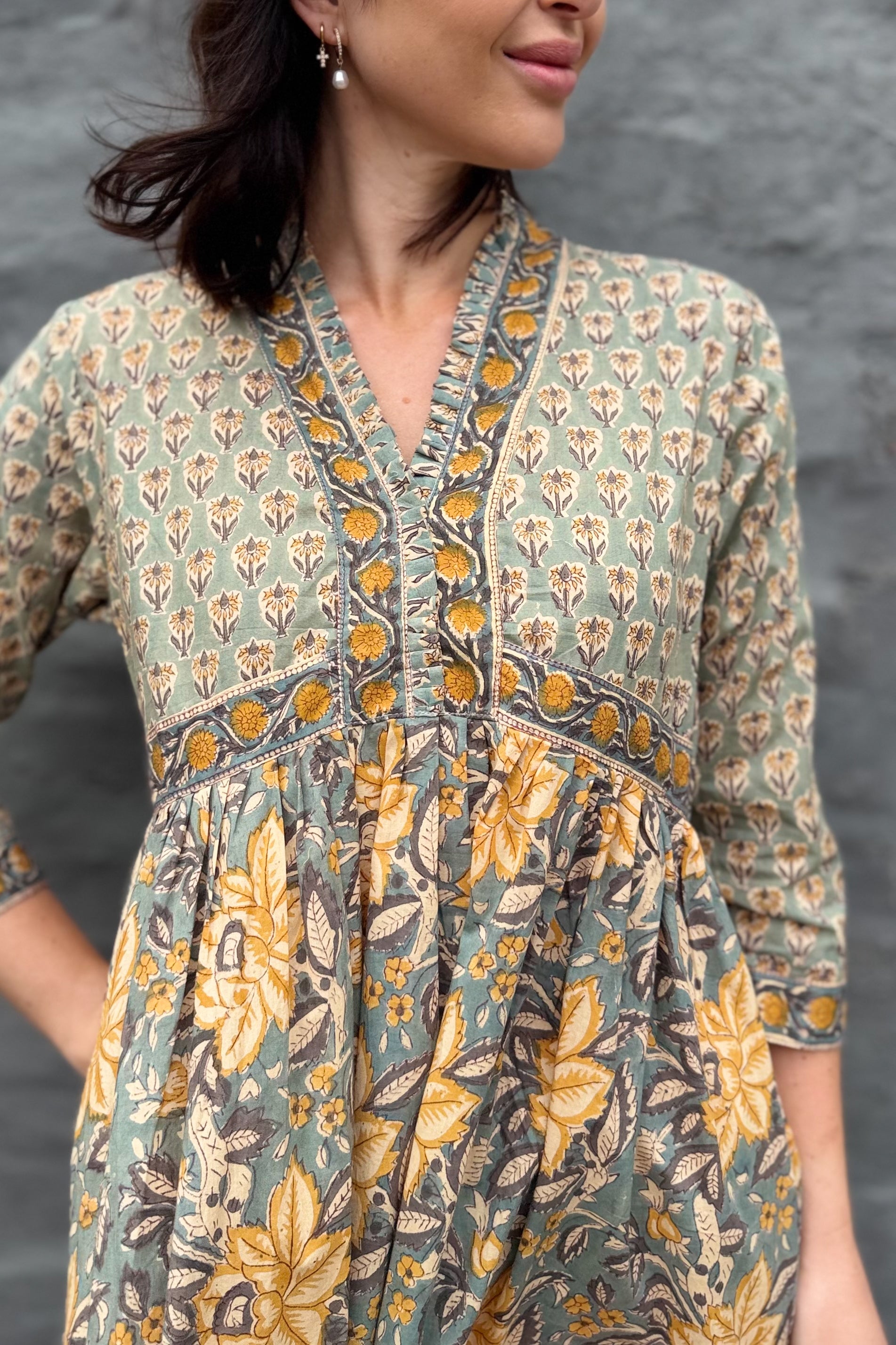 Adeline Dress In Sage