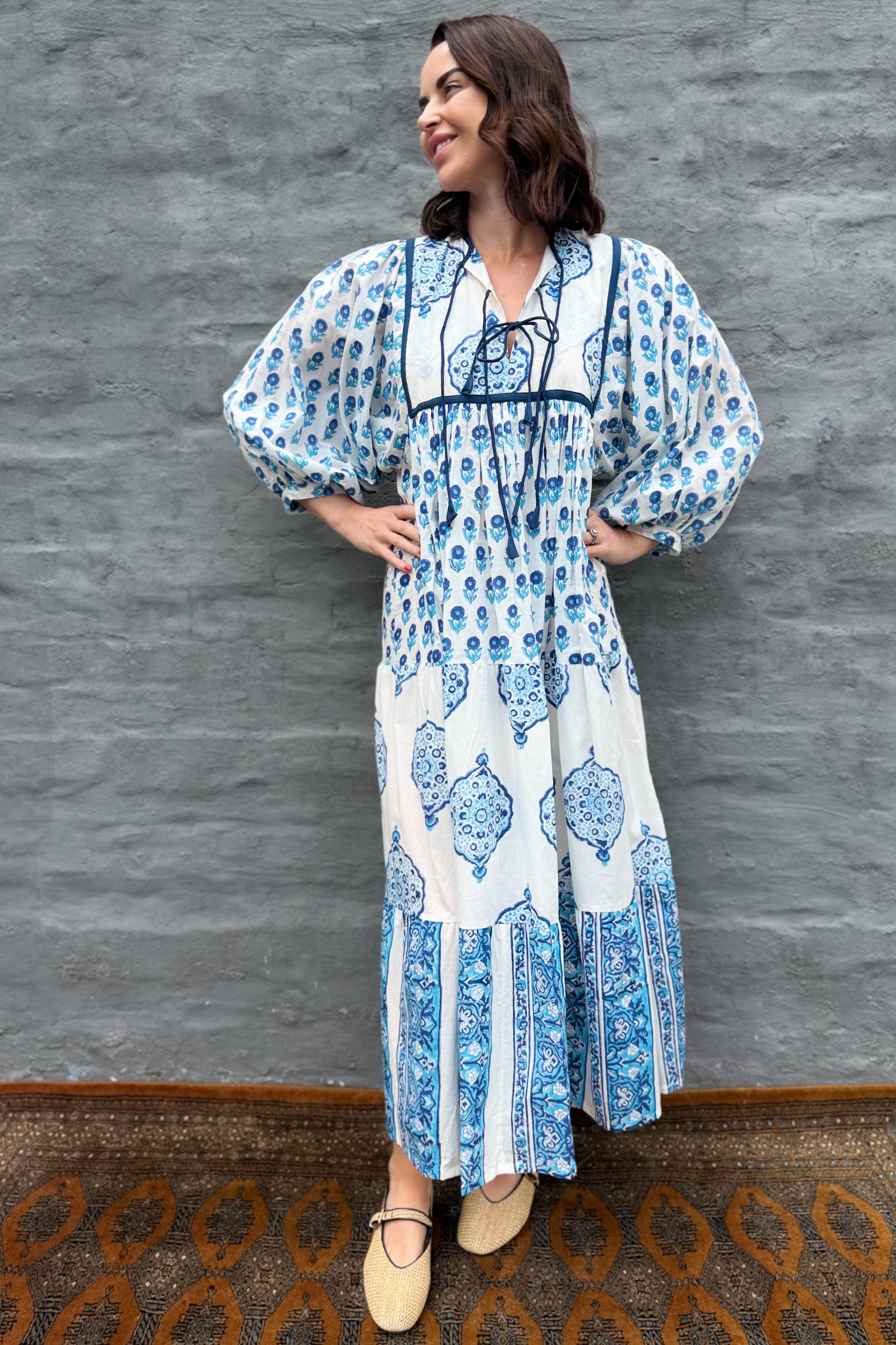 Delilah Dress In Blues