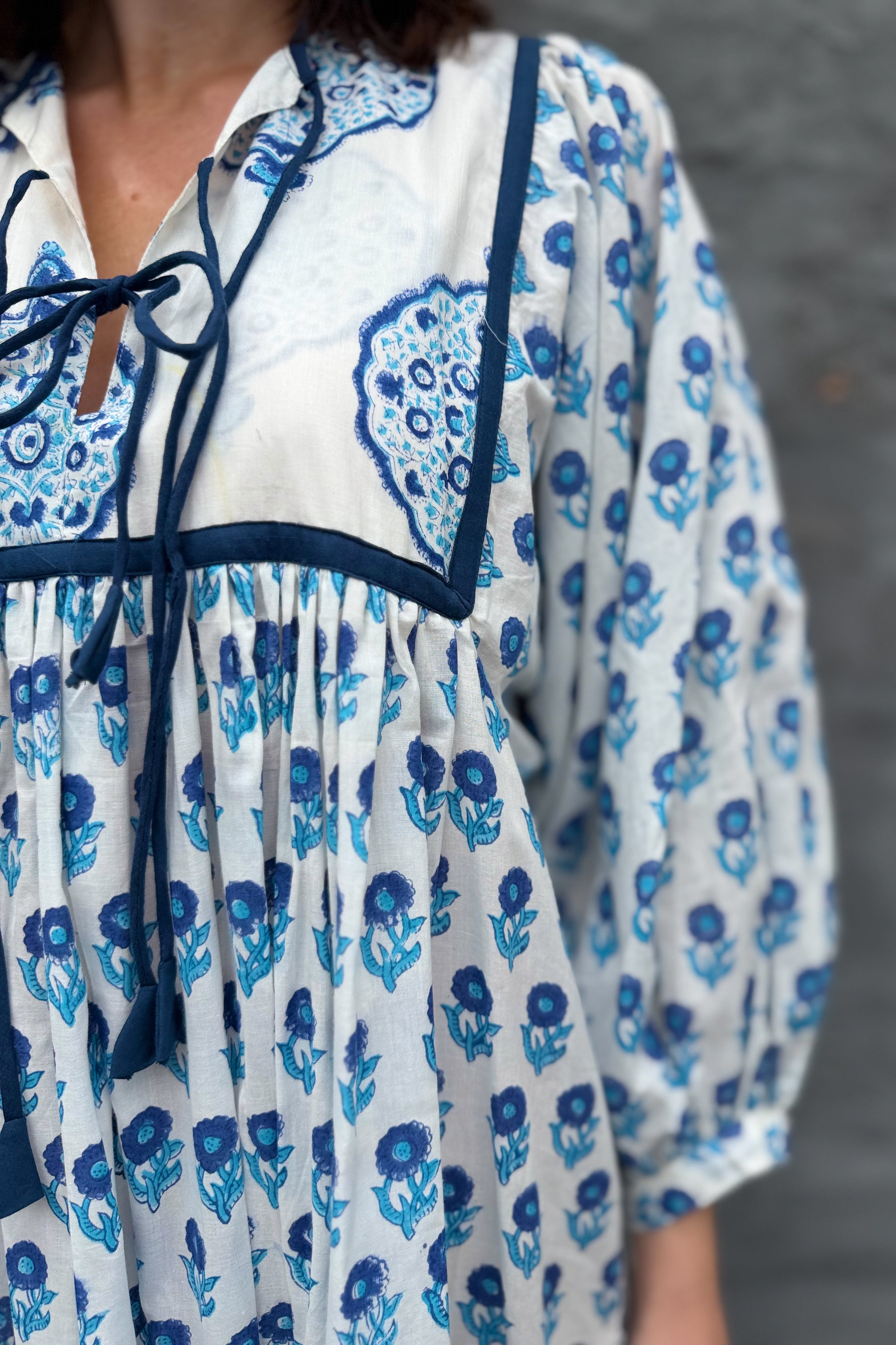 Delilah Dress In Blues