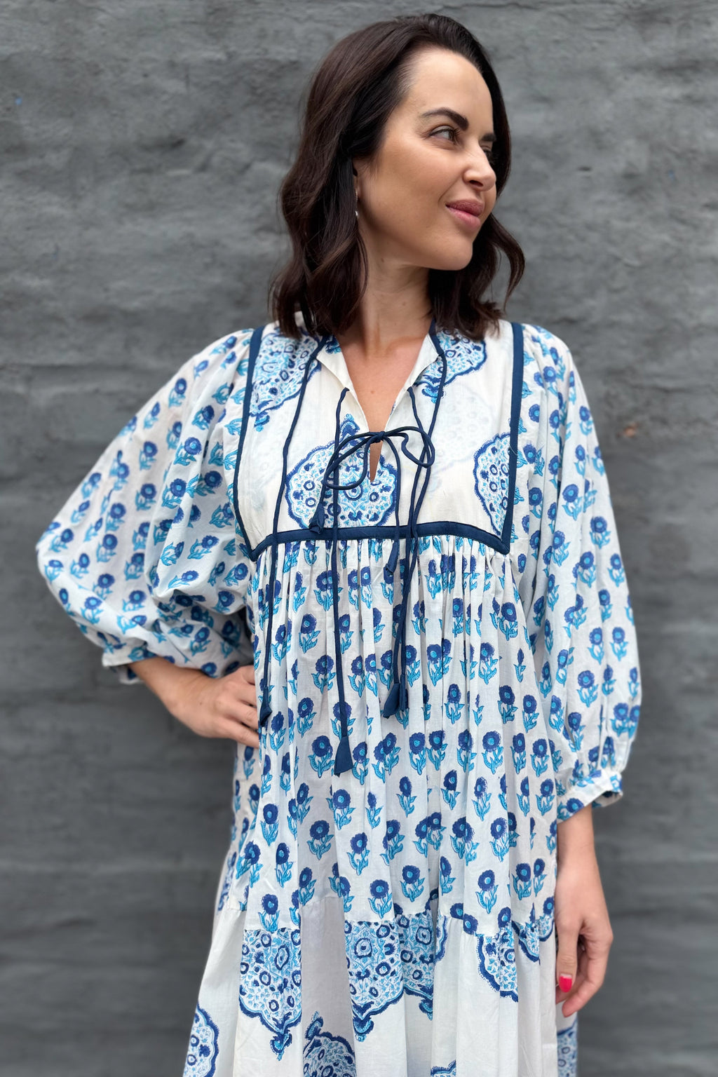 Delilah Dress In Blues