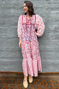 Delilah Dress In Pinks