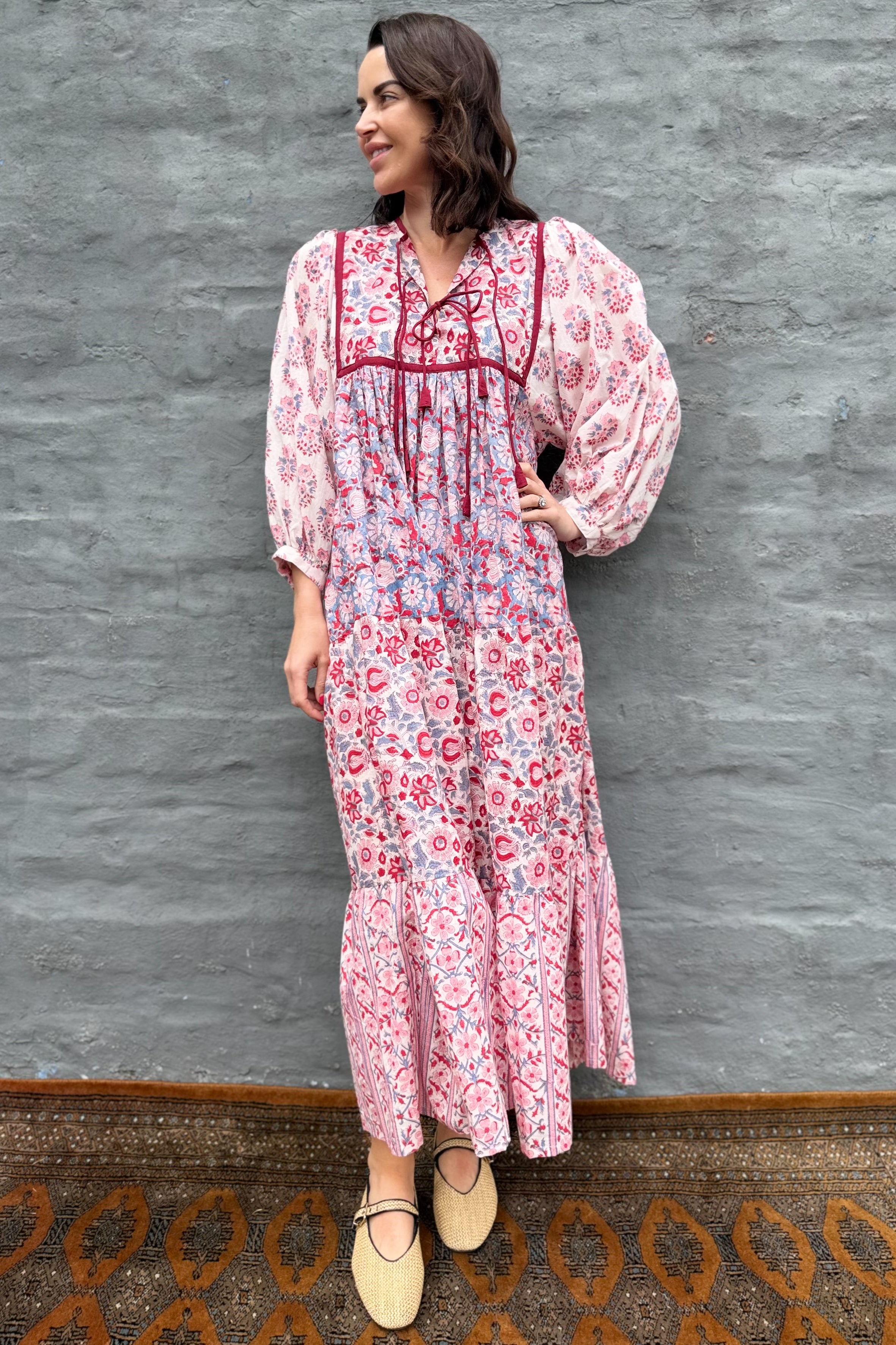 Delilah Dress In Pinks