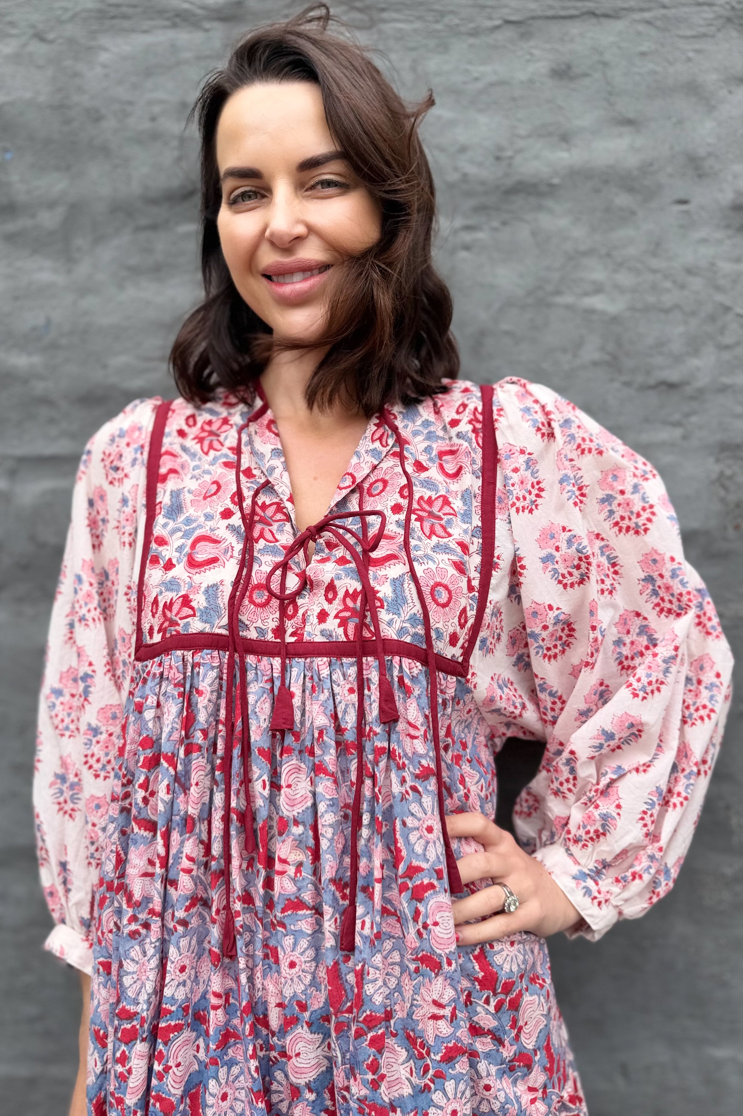 Delilah Dress In Pinks