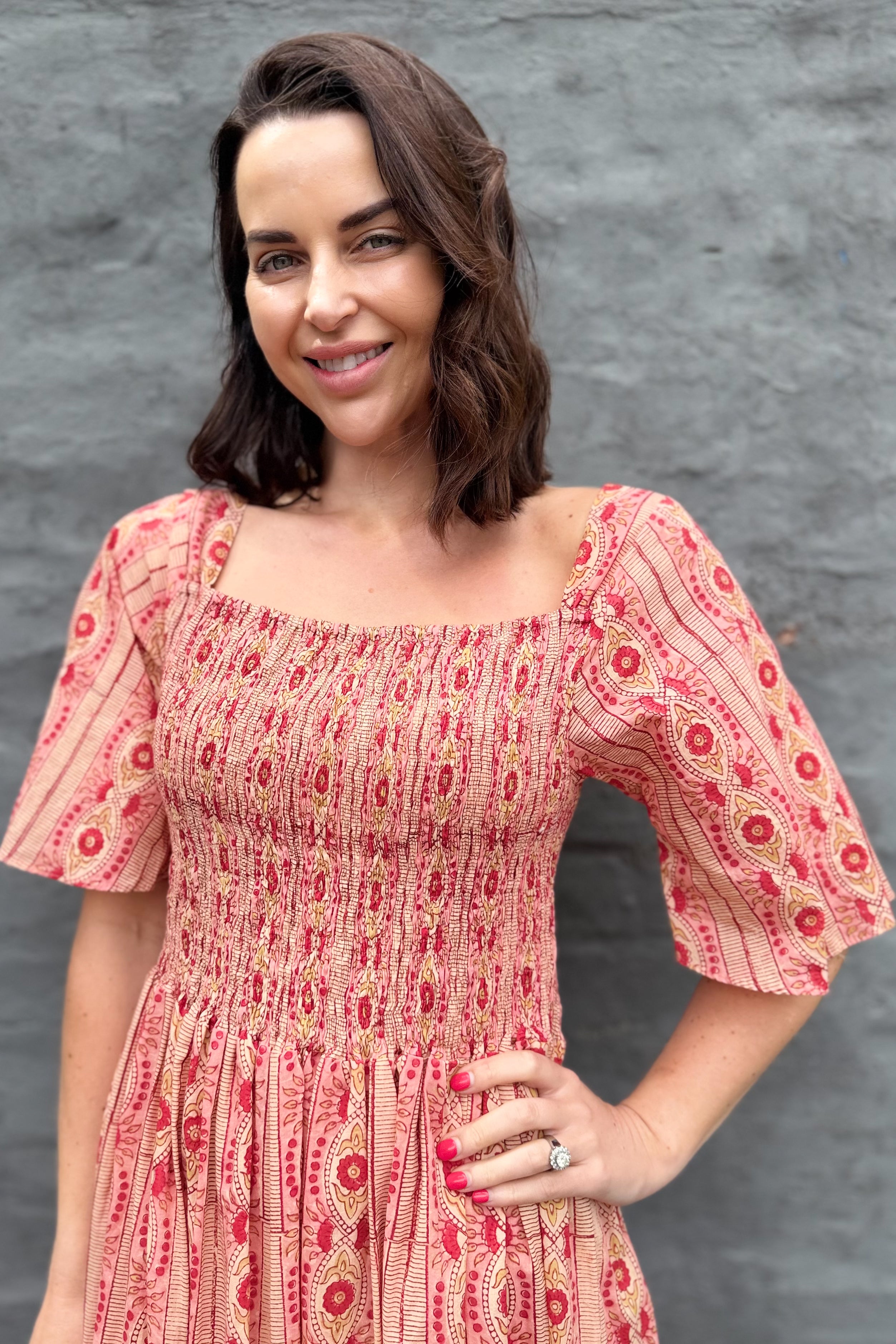 Noa Dress In Shades Of Pink