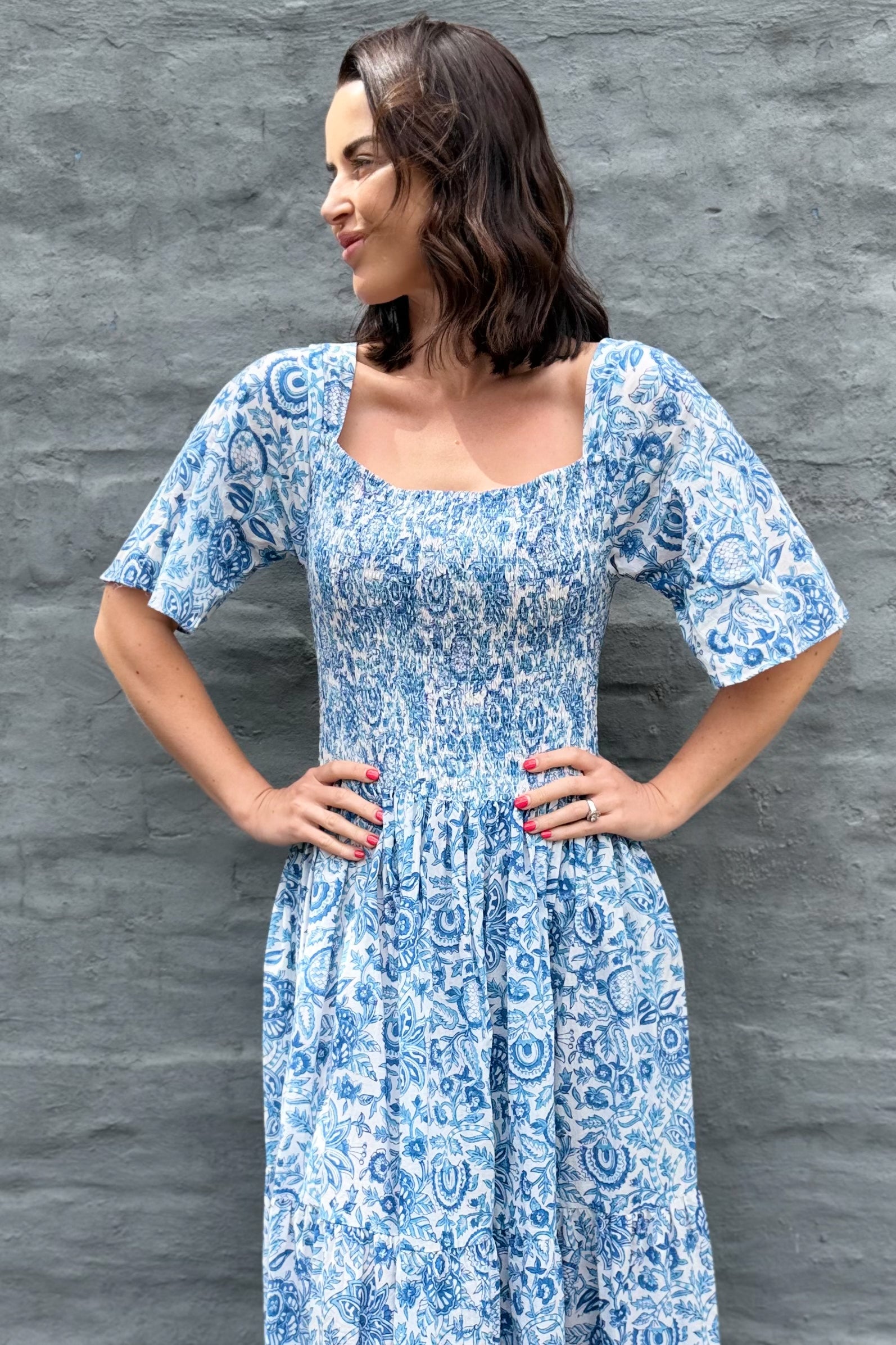Noa Dress In Shades Of Blue