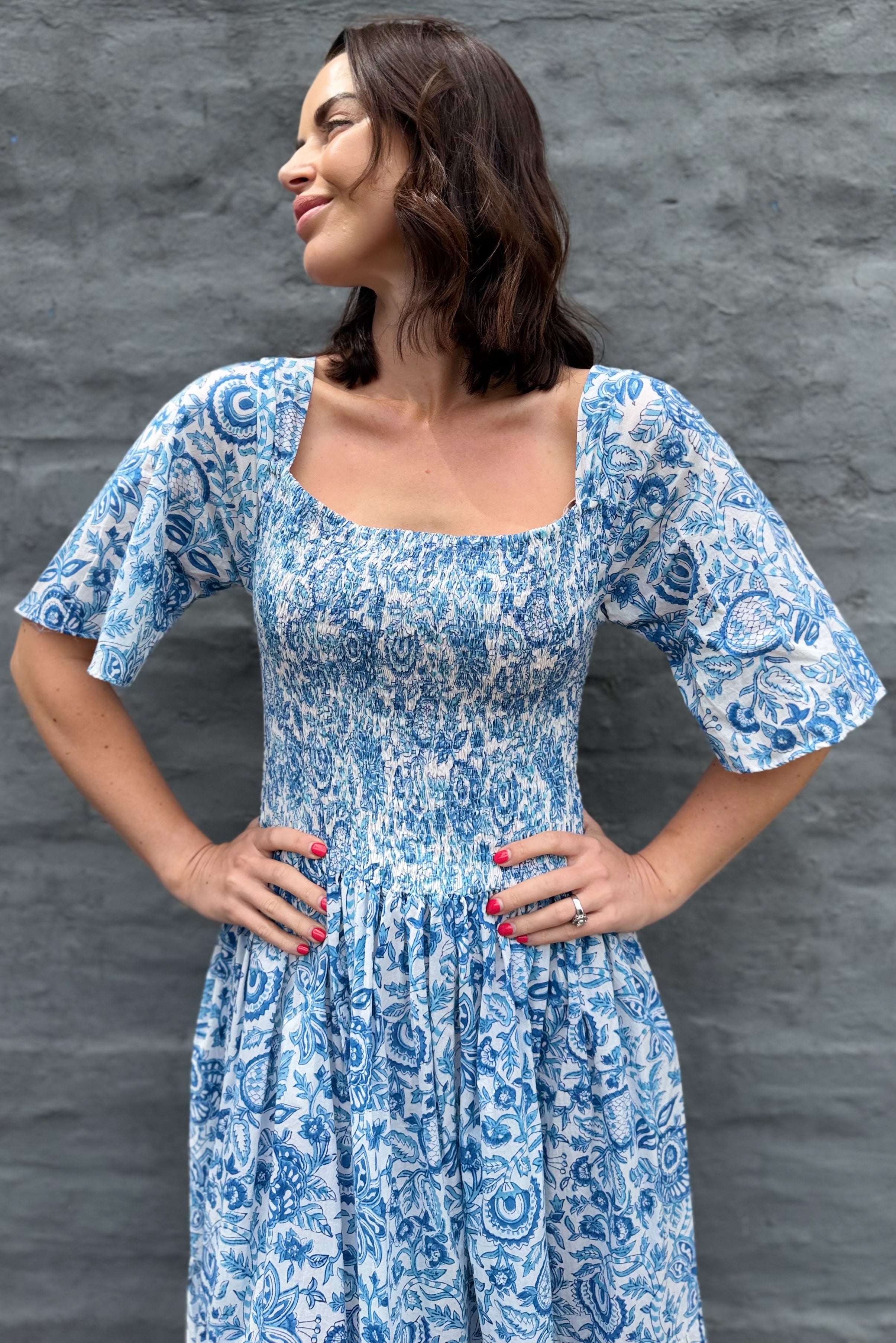 Noa Dress In Shades Of Blue