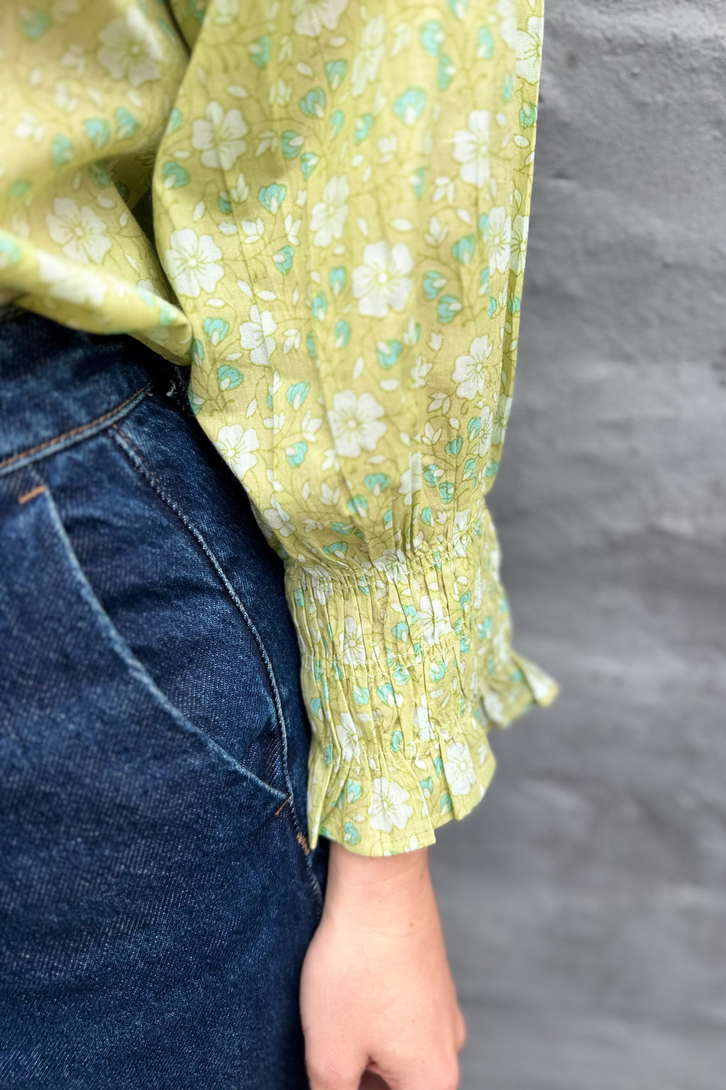 Marceena Blouse In Sage