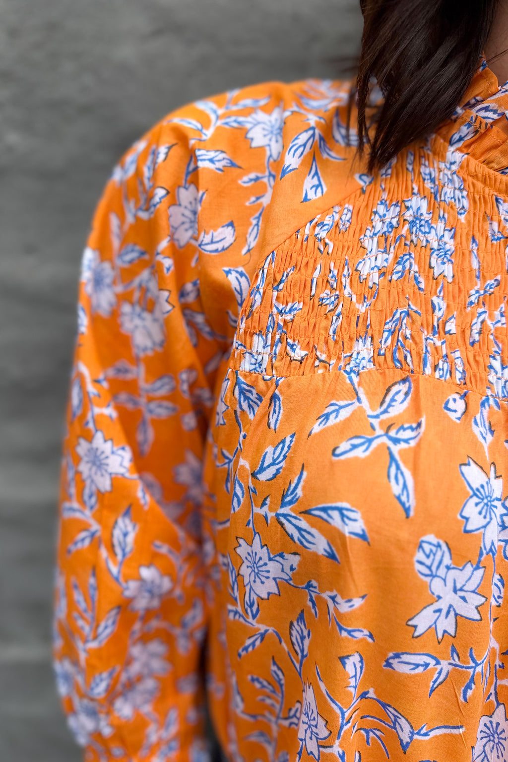 Marceena Blouse In Marigold