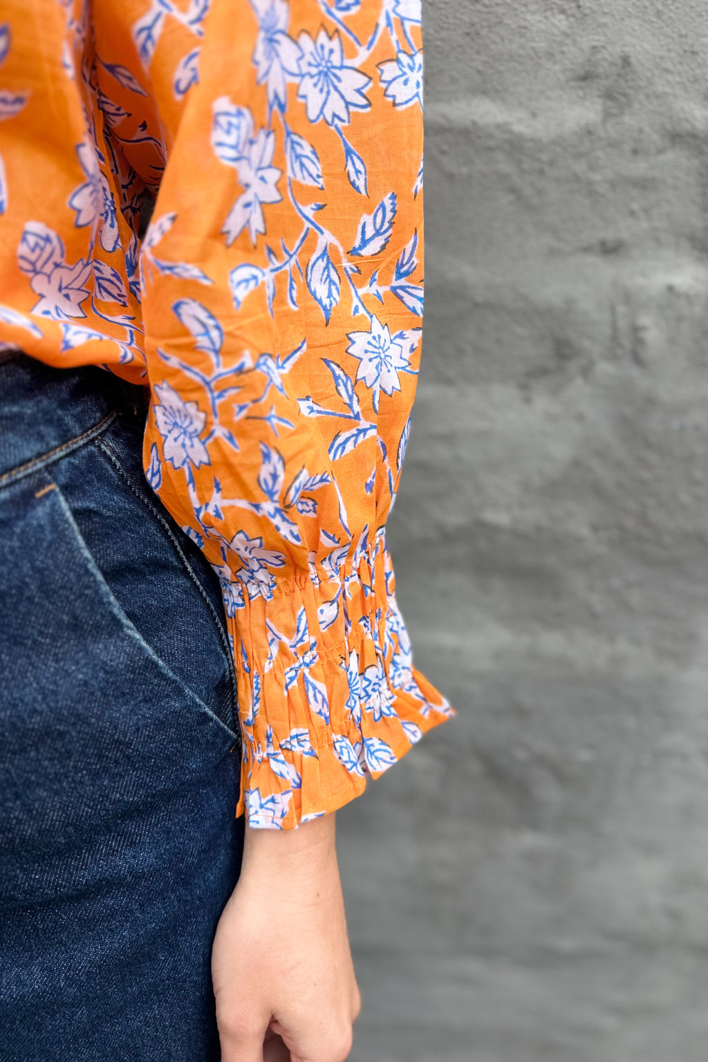 Marceena Blouse In Marigold