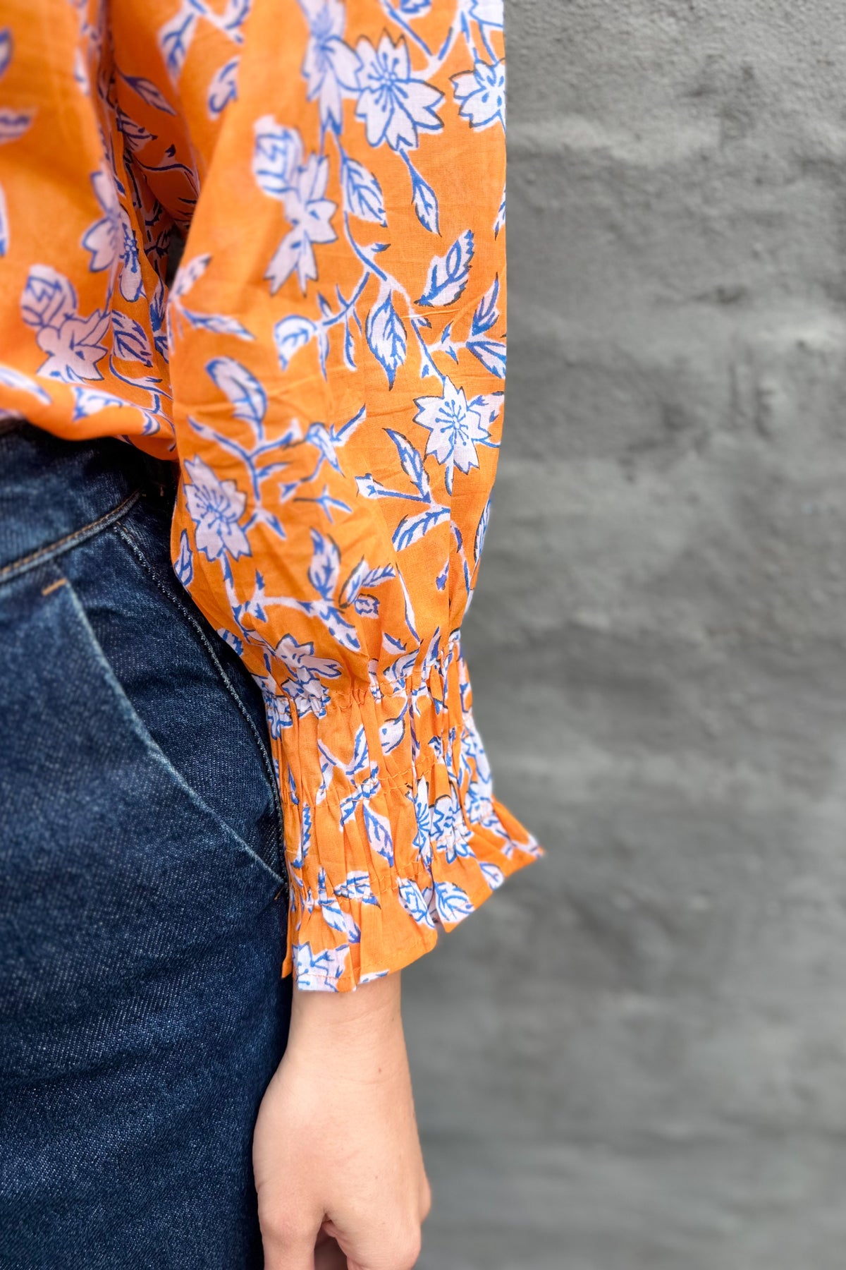 Marceena Blouse In Marigold