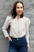 Ophelia Blouse In Blissful Blue Floral