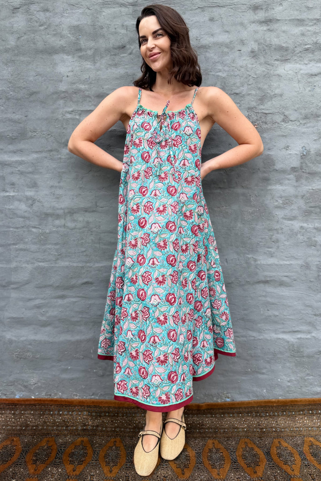 Jemima Dress In Teal