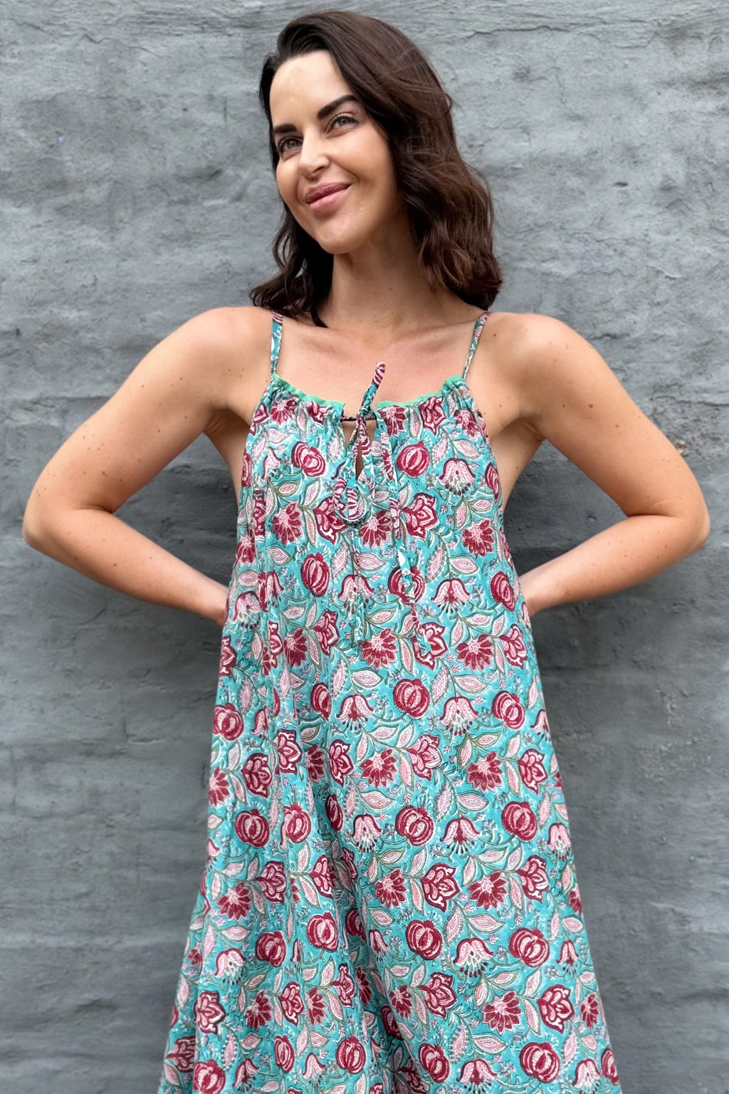 Jemima Dress In Teal