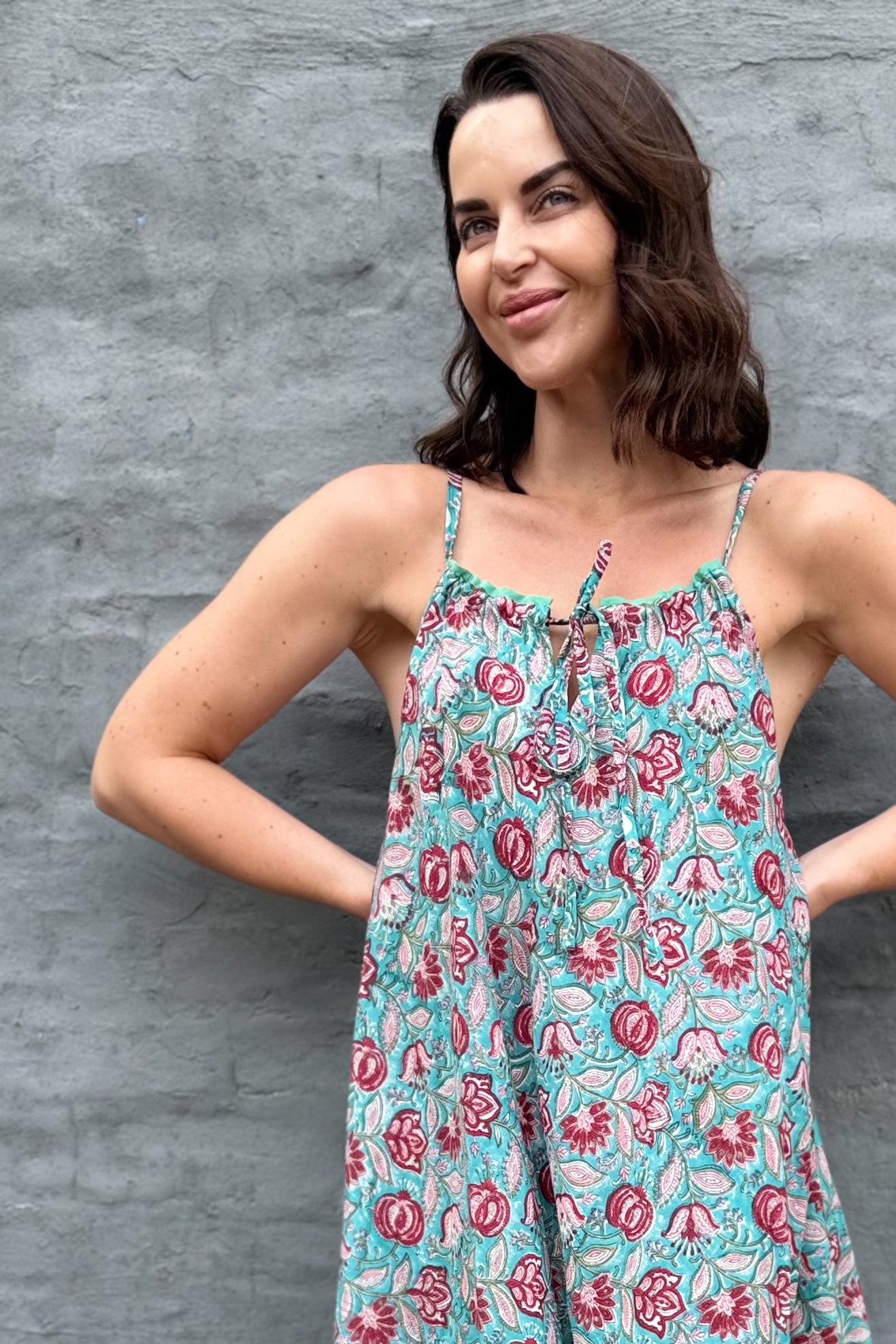 Jemima Dress In Teal