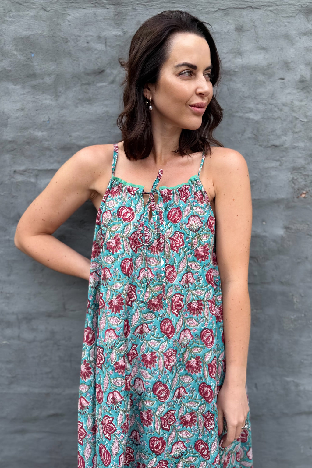 Jemima Dress In Teal