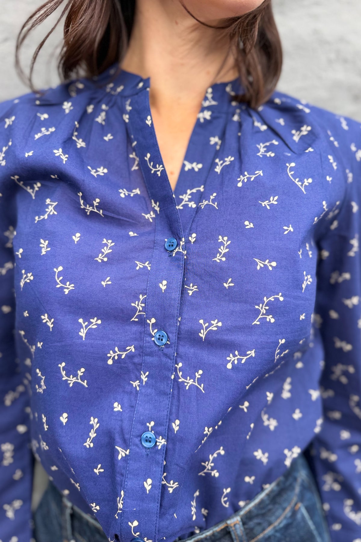 Ophelia Blouse In Midnight Floral